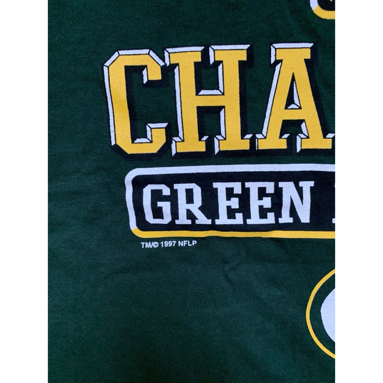 Logo Athletic Vintage 1997 Logo Athletic Green Bay Packers Super Bowl Tee Size US L / EU 52-54 / 3 - 3 Thumbnail
