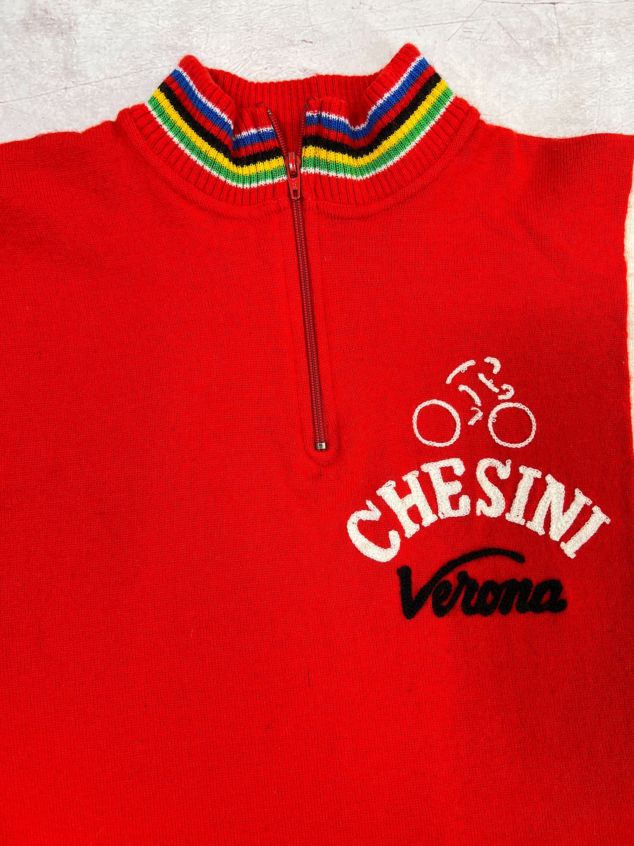 Sports Specialties × Vintage 70s Chesini Verona Cycling Jersey by Enry Sport Size US S / EU 44-46 / 1 - 5 Thumbnail