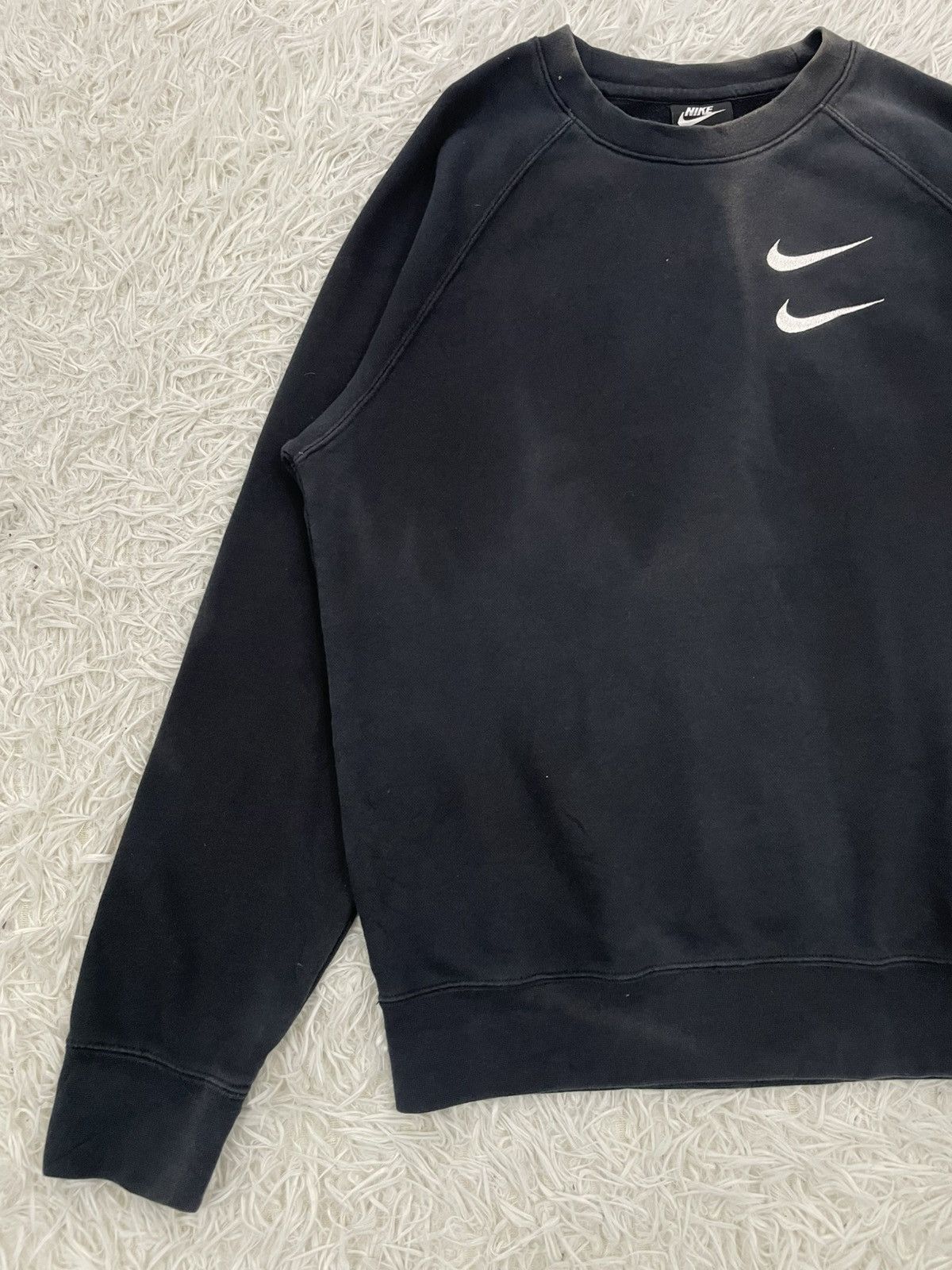 Nike Grailed Faded Nike Double Swoosh Sweatshirt Size US M / EU 48-50 / 2 - 3 Thumbnail