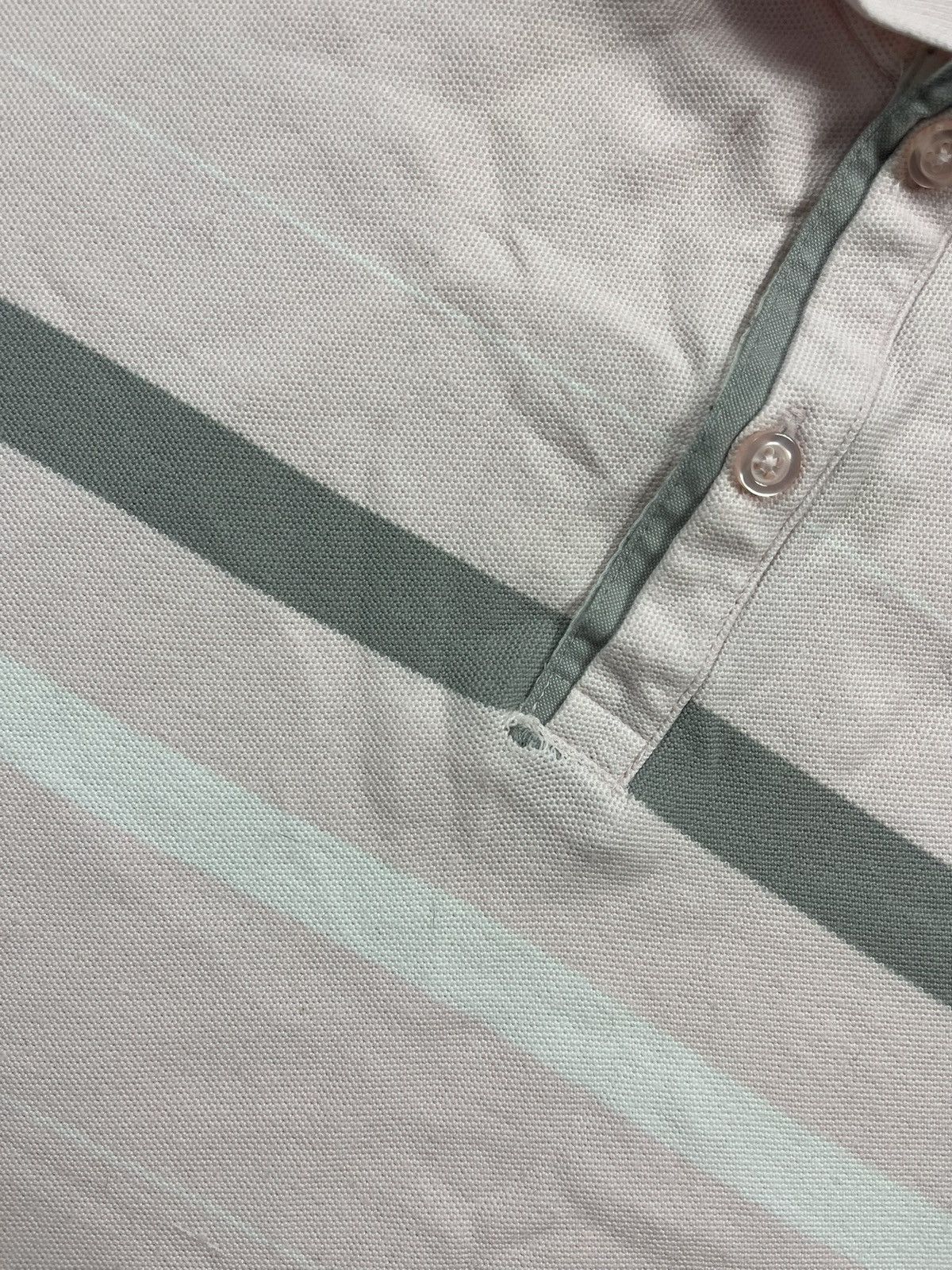 Nike × Vintage 00s Nike Retro Logo Vintage Y2K Striped Polo Size US L / EU 52-54 / 3 - 6 Thumbnail