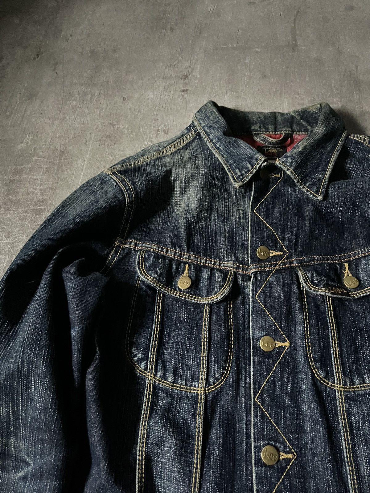 Lee Lee 100 J denim jacket navy very rare 70s Size US L / EU 52-54 / 3 - 5 Thumbnail