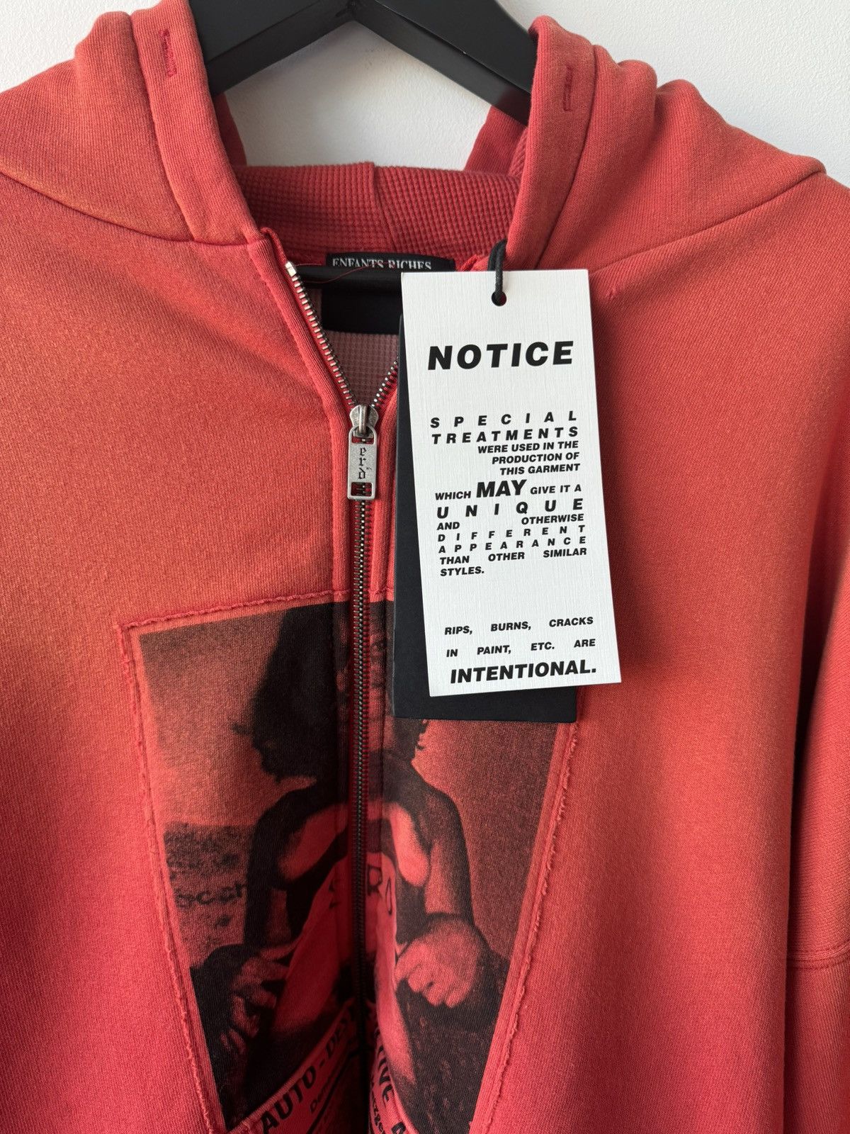 Enfants Riches Deprimes ENFANTS RICHES DEPRIMES ANTI-PROCESS THERMAL LINE HOODIE RED Size US L / EU 52-54 / 3 - 13 Thumbnail