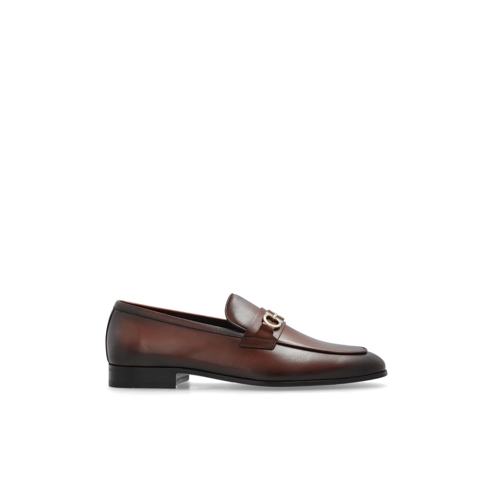 FERRAGAMO Balty Brown Leather Loafers New & Authentic (Men's