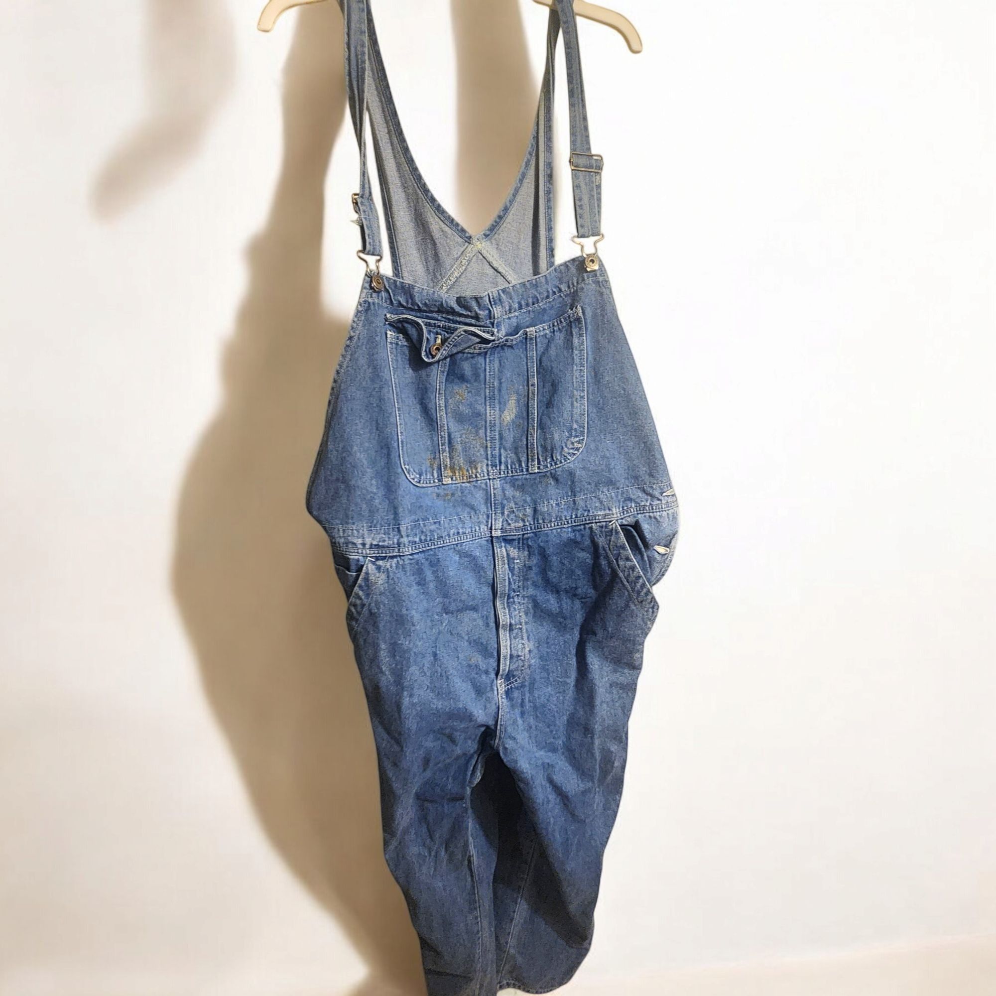 Old Navy Old Navy Vtg Denim Bib Overalls Mens XL Blue Carpenter Dunga Size US 36 / EU 52 - 1 Thumbnail