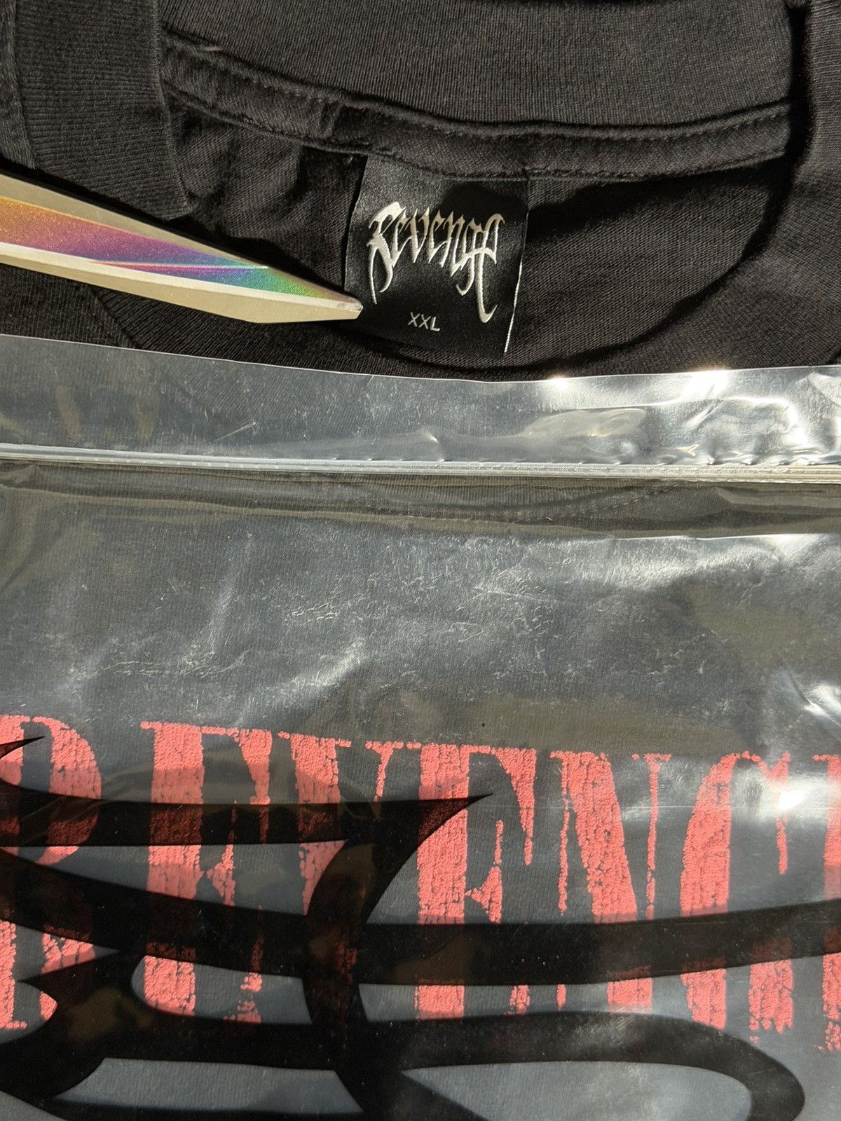 Revenge Revenge Sliver Tee Black XXLARGE Size US XXL / EU 58 / 5 - 5 Thumbnail