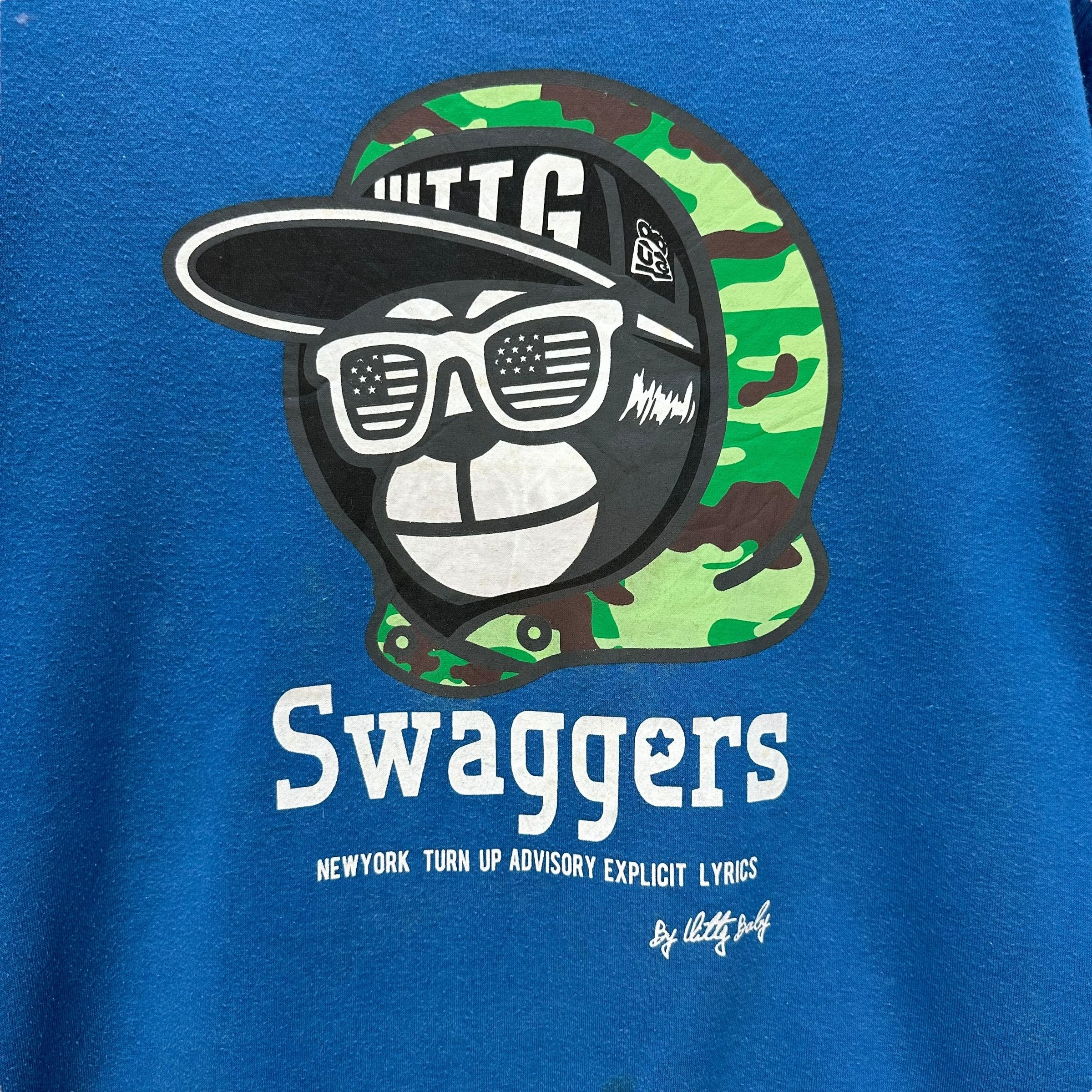 Japanese Brand UITTG BABY APE SWAGGER GRAPHIC PRINT SWEATSHIRTS #9088-56 Size US L / EU 52-54 / 3 - 3 Thumbnail