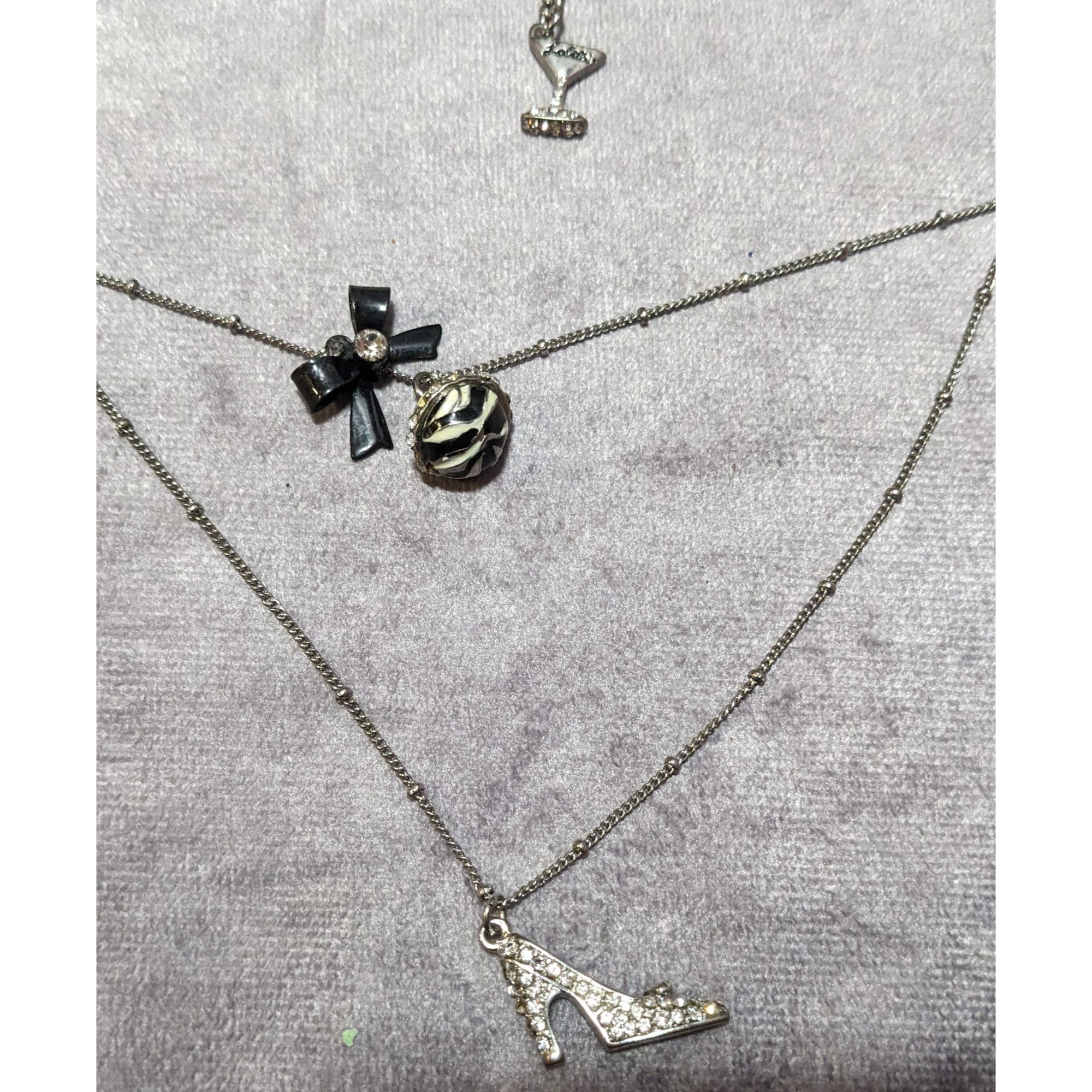Other Lolita Coquette Multilayer Rhinestone Charm Necklace Size ONE SIZE - 10 Thumbnail
