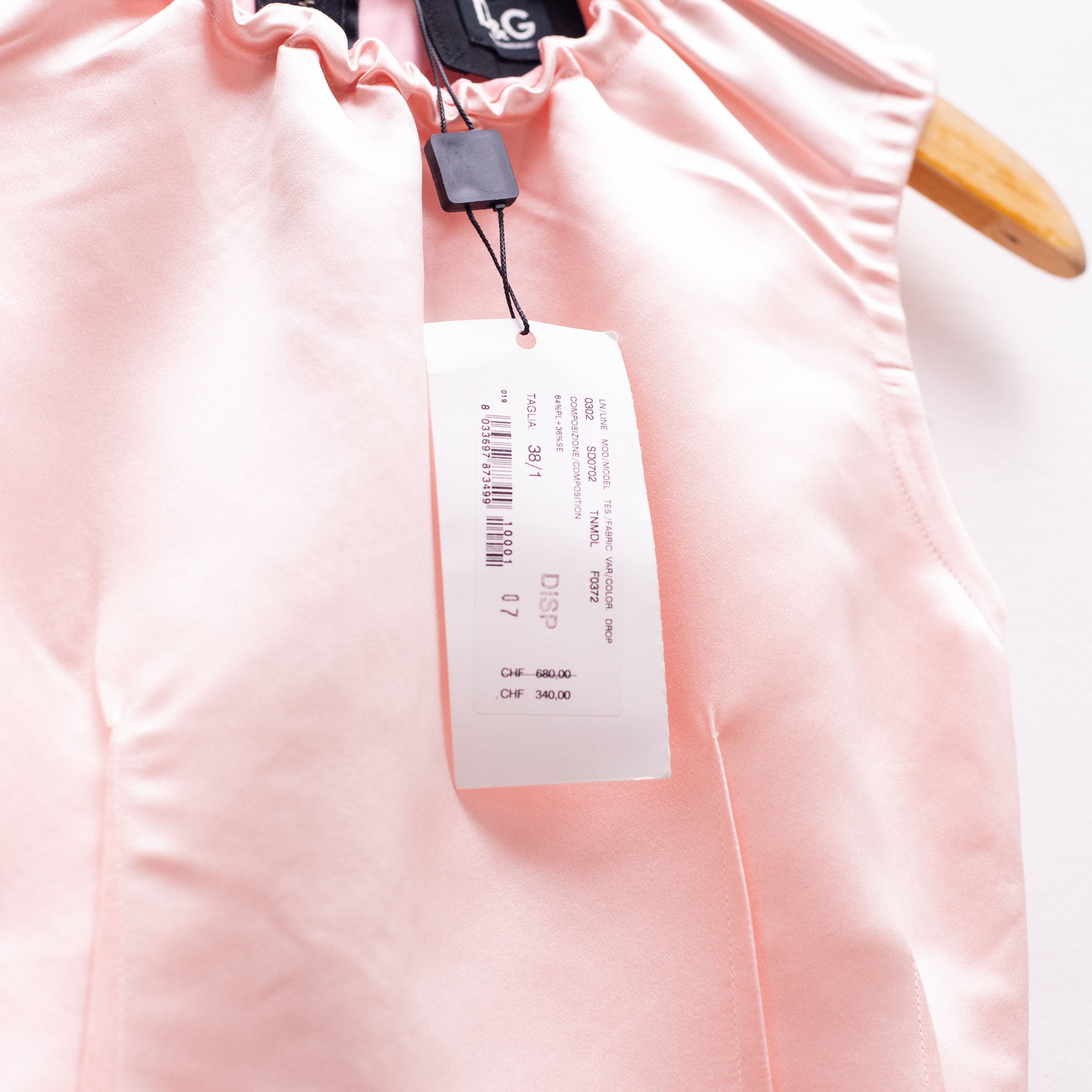 Dolce & Gabbana DOLCE & GABBANA Pink Satin Cocktail Dress Sleeveless Size 38 Size XS / US 0-2 / IT 36-38 - 7 Thumbnail
