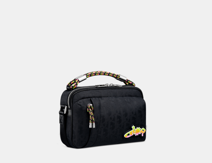Dior o1w1db10426 1ESPO3 Size :OS/ Zipped Messenger Bag in Black Size ONE SIZE - 2 Thumbnail