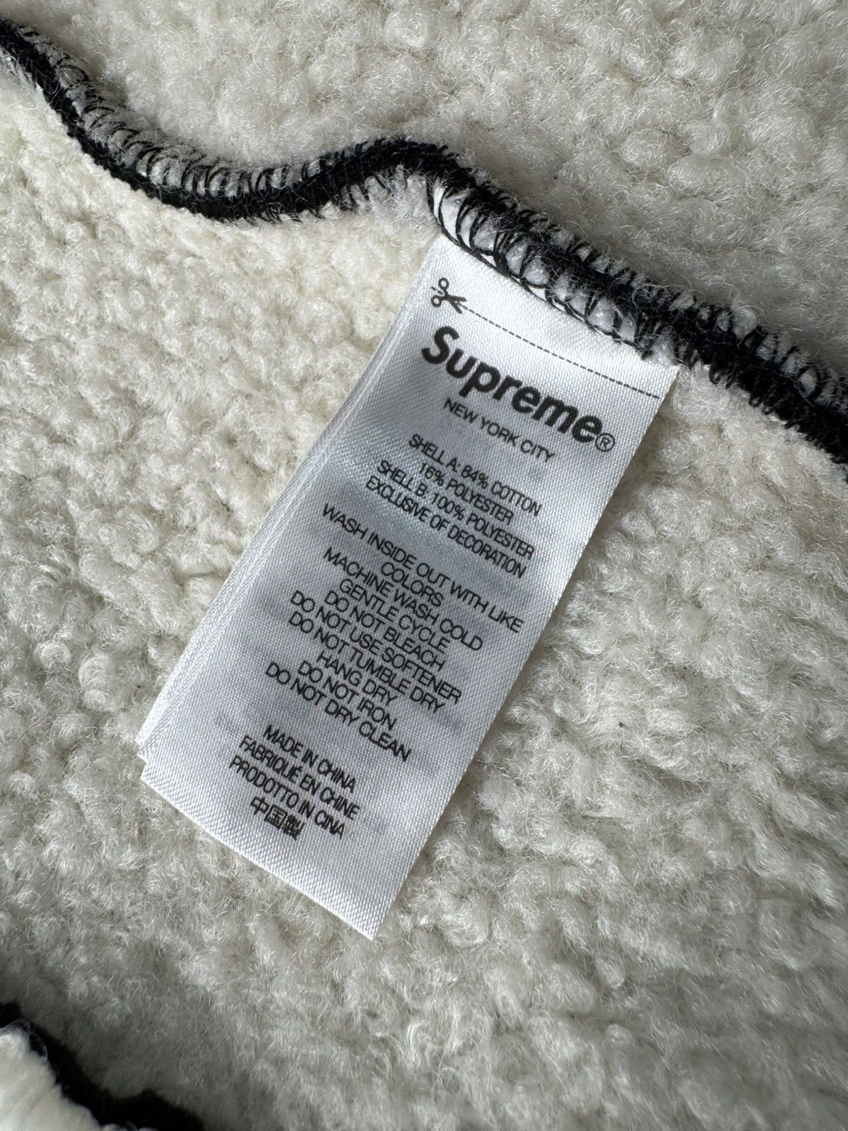 Supreme Faux shearling zip up hoodie Size US XXL / EU 58 / 5 - 6 Thumbnail