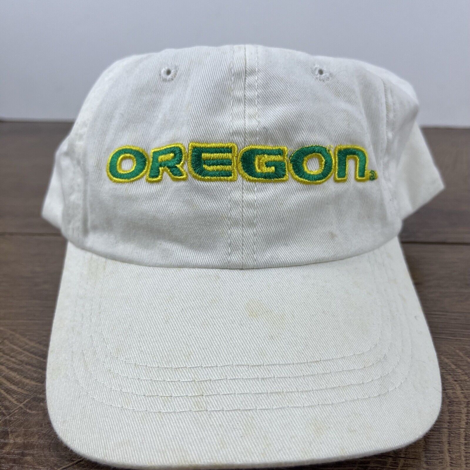 Other Oregon Ducks White Hat Oregon Ducks White Cap Hat Adjustable Size ONE SIZE - 4 Thumbnail