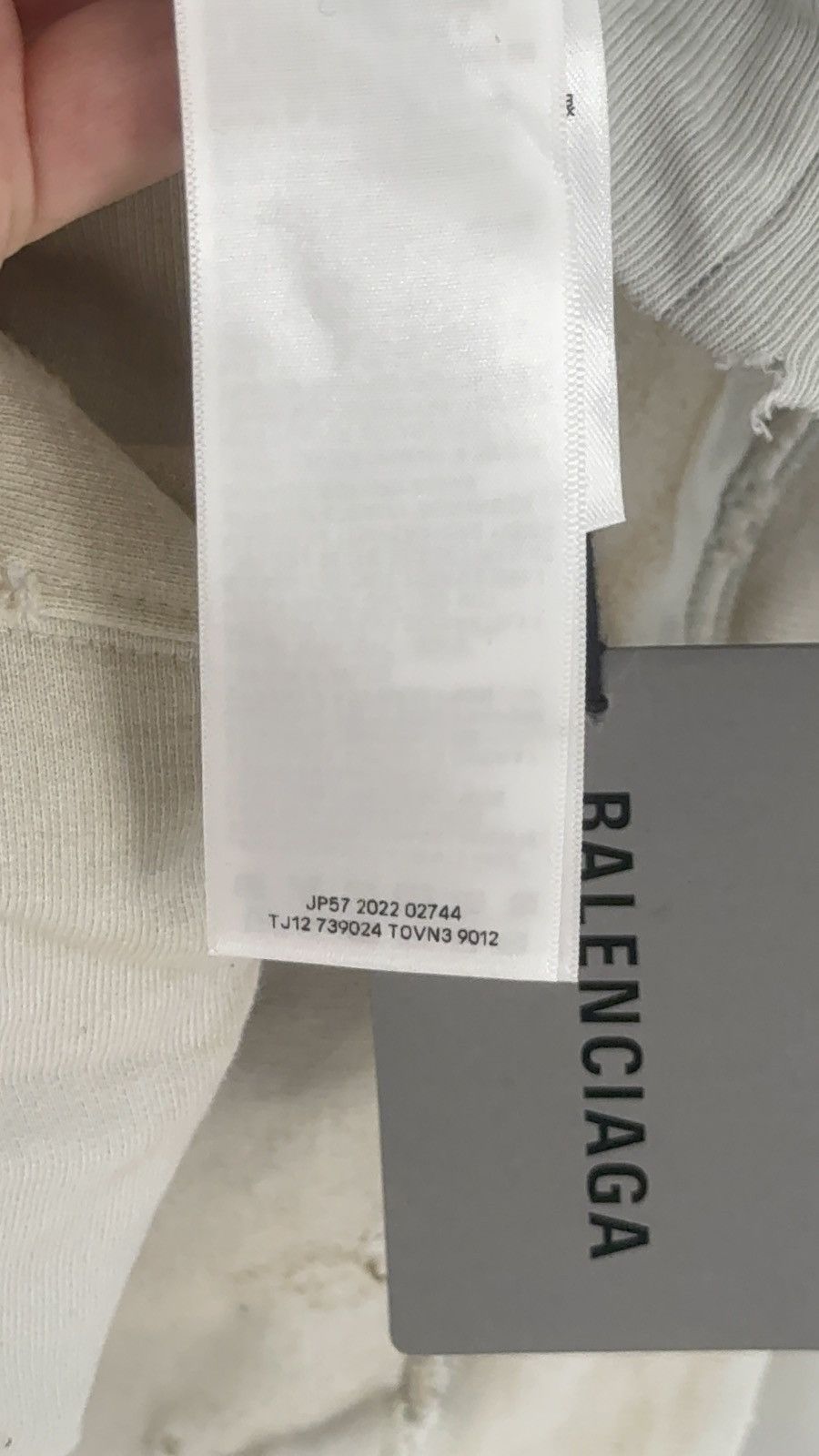 Balenciaga ✅ Balenciaga White Distressed Skater Hoodie 1 Size US XS / EU 42 / 0 - 11 Thumbnail