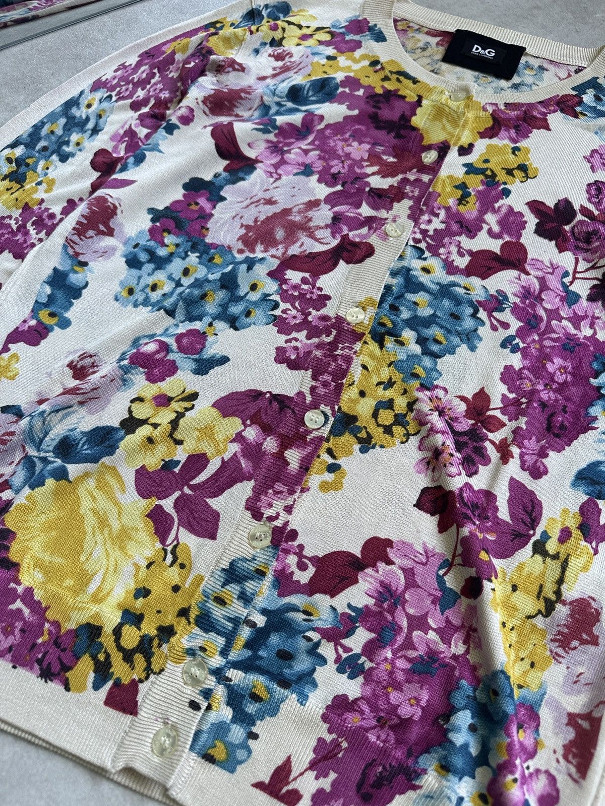 Dolce & Gabbana Archive Dolce Gabbana silk floral cardigan Size L / US 10 / IT 46 - 3 Thumbnail