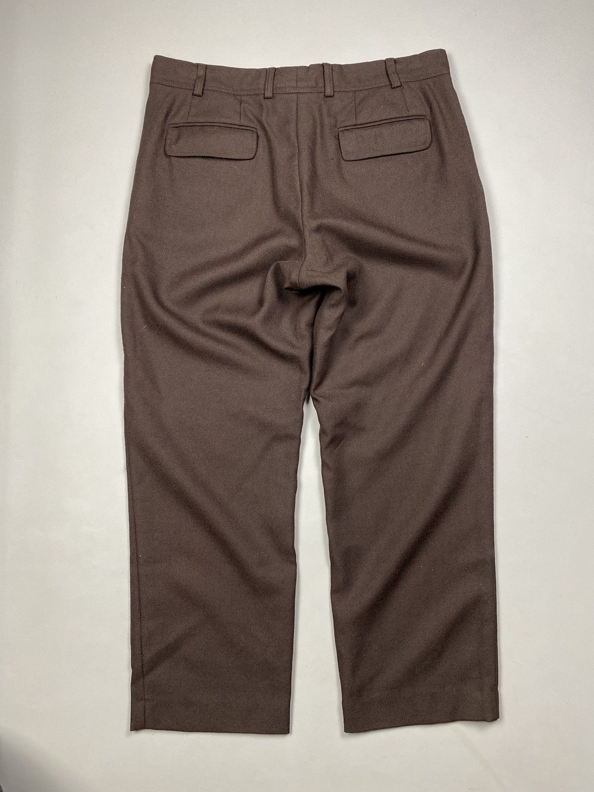 Dries Van Noten Dries Van Noten wool brown pants size 54 Size US 36 / EU 52 - 10 Thumbnail