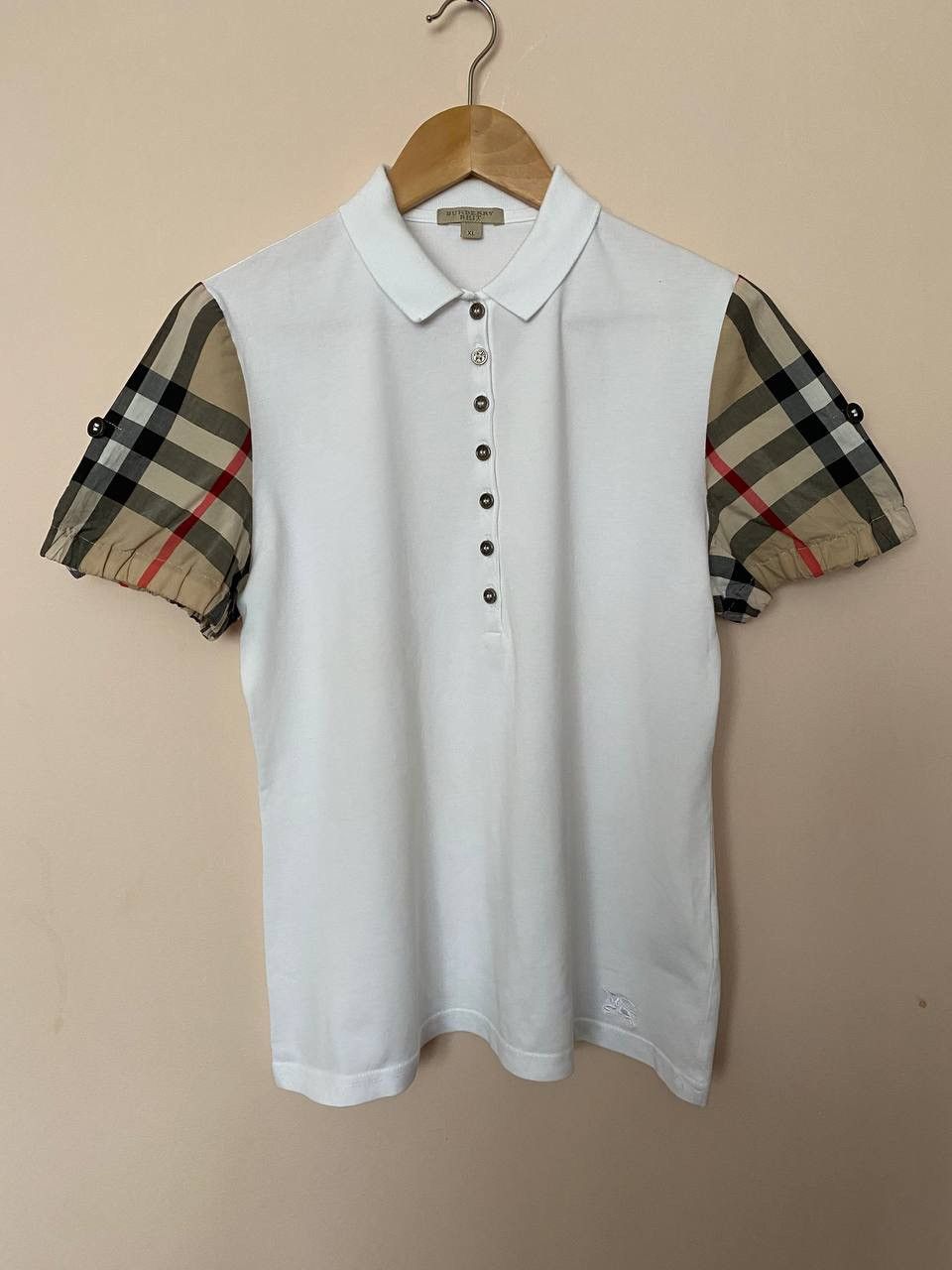 Burberry × Vintage 🔥 VINTAGE BURBERRY NOVA CHECK POLO TEE SHIRT Size XL / US 12-14 / IT 48-50 - 1 Thumbnail