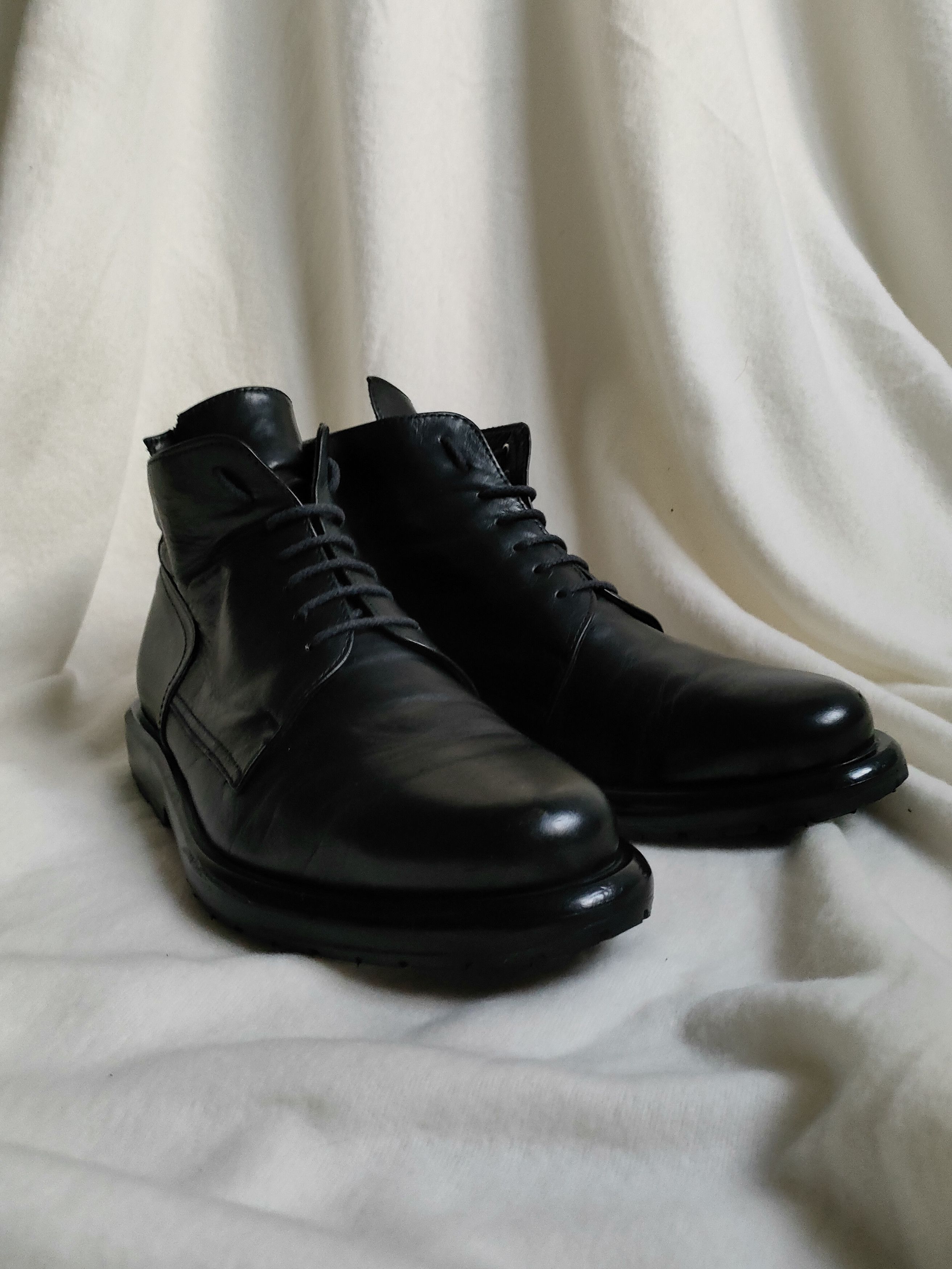 Dirk Bikkembergs 90s Dirk Bikkembergs Black Leather Lace Up Combat Boots Size US 8 / EU 41 - 8 Thumbnail