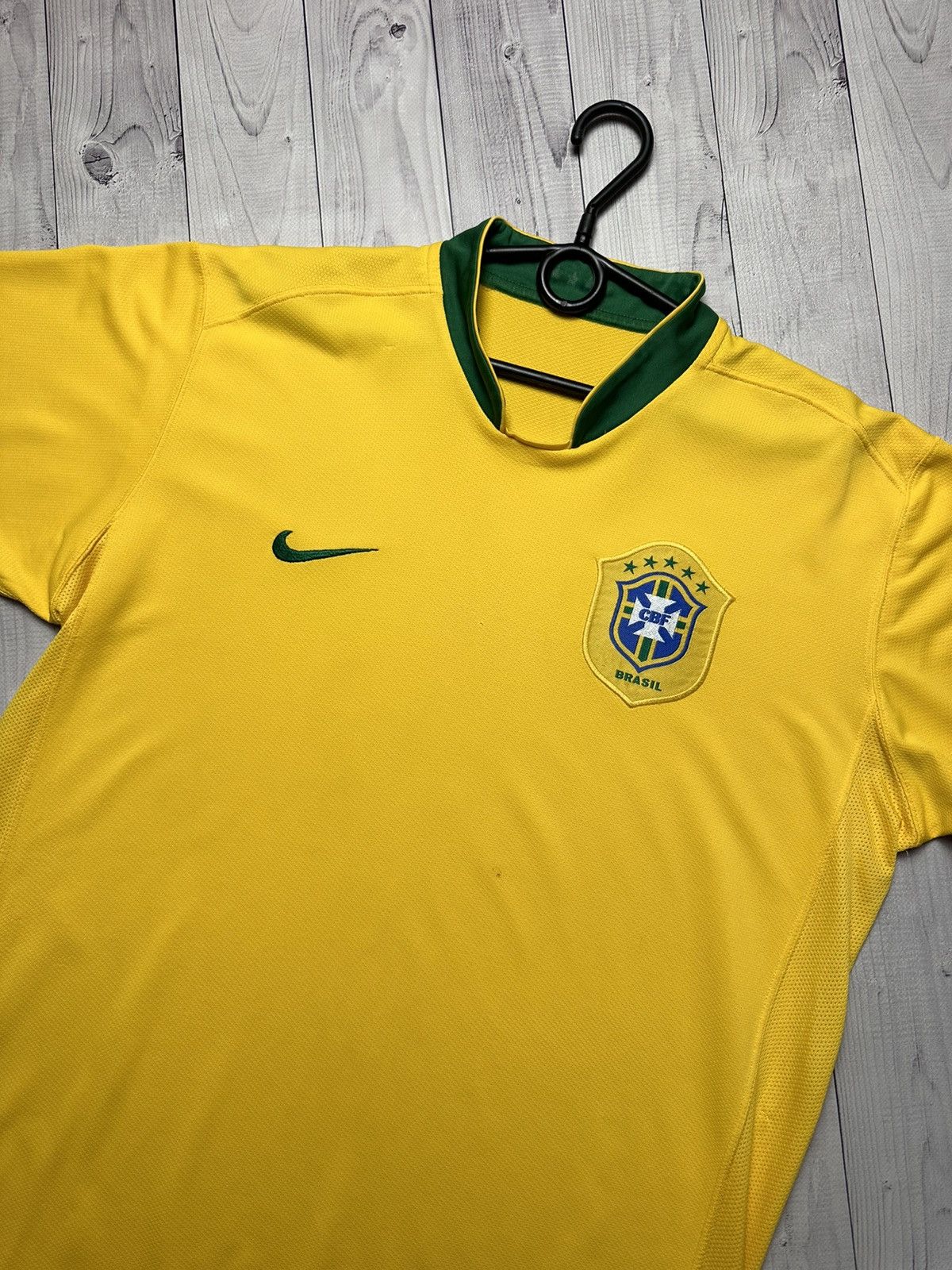 Nike × Vintage Vintage Nike Brazil soccer jersey Brasil size L Size US L / EU 52-54 / 3 - 2 Thumbnail