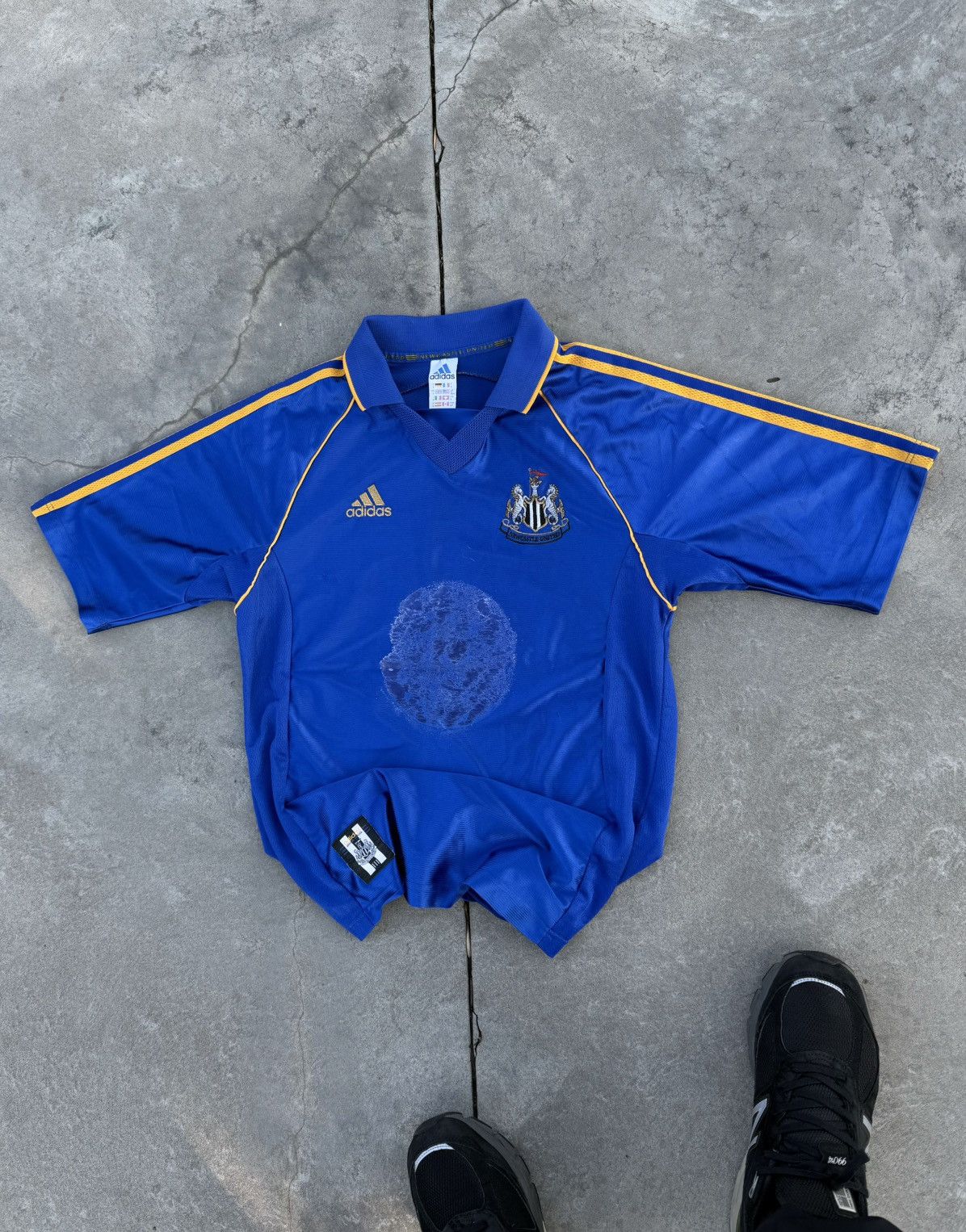Adidas Newcastle United Away Football Shirt 1998/99 Adidas Jersey Size US S / EU 44-46 / 1 - 8 Thumbnail