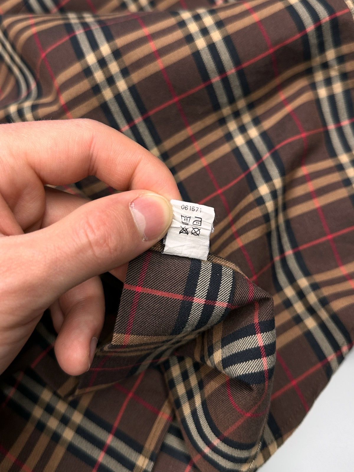 Burberry × Vintage Burberry Button Up Shirt Nova Check Size US L / EU 52-54 / 3 - 6 Thumbnail