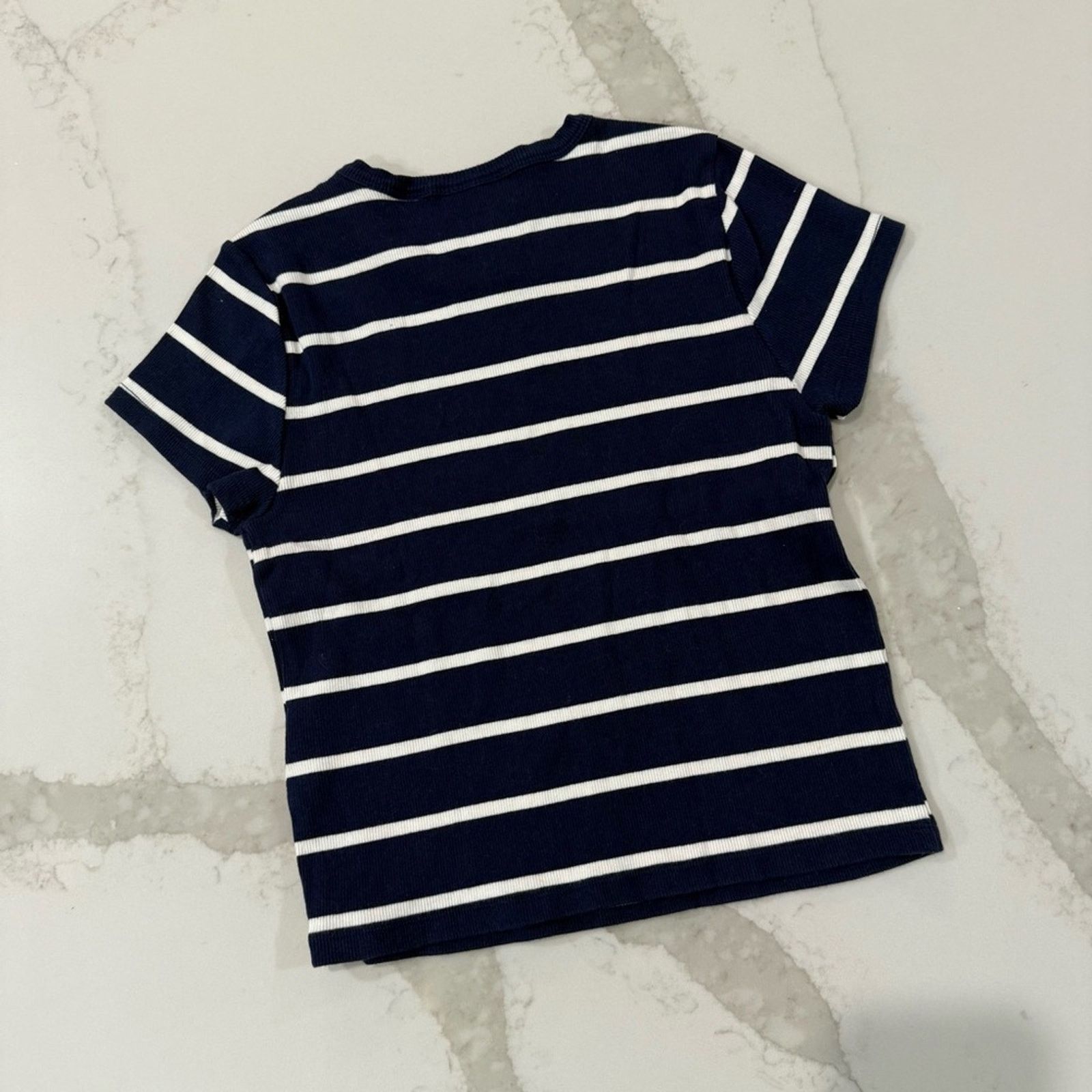 Anthropologie Maeve Anthropologie Striped Ribbed Baby Tee Women’s Medium Size M / US 6-8 / IT 42-44 - 8 Thumbnail
