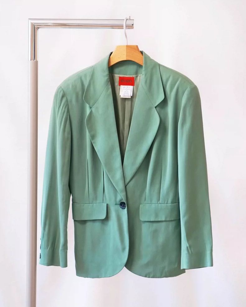 Kenzo KENZO Round collar silk suit Size XS / US 0-2 / IT 36-38 - 2 Thumbnail