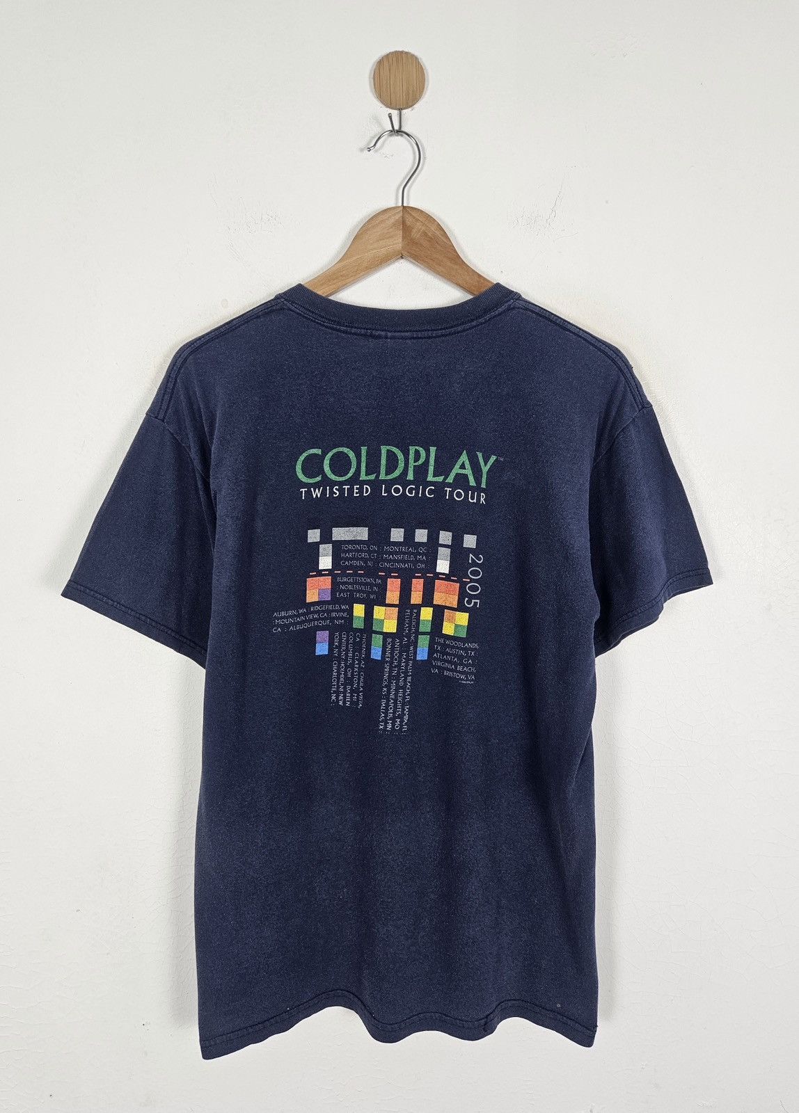 Band Tees Vintage Coldplay Twisted Logic 2005 tour shirt Size US M / EU 48-50 / 2 - 2 Thumbnail