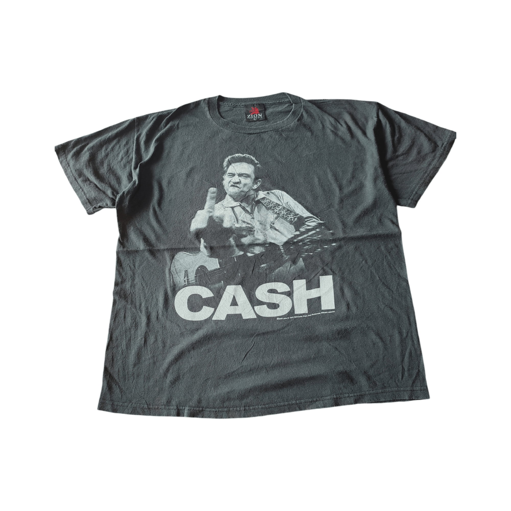 Band Tees × Vintage 2009 Johnny Cash T SHIRT Size US XL / EU 56 / 4 - 1 Thumbnail