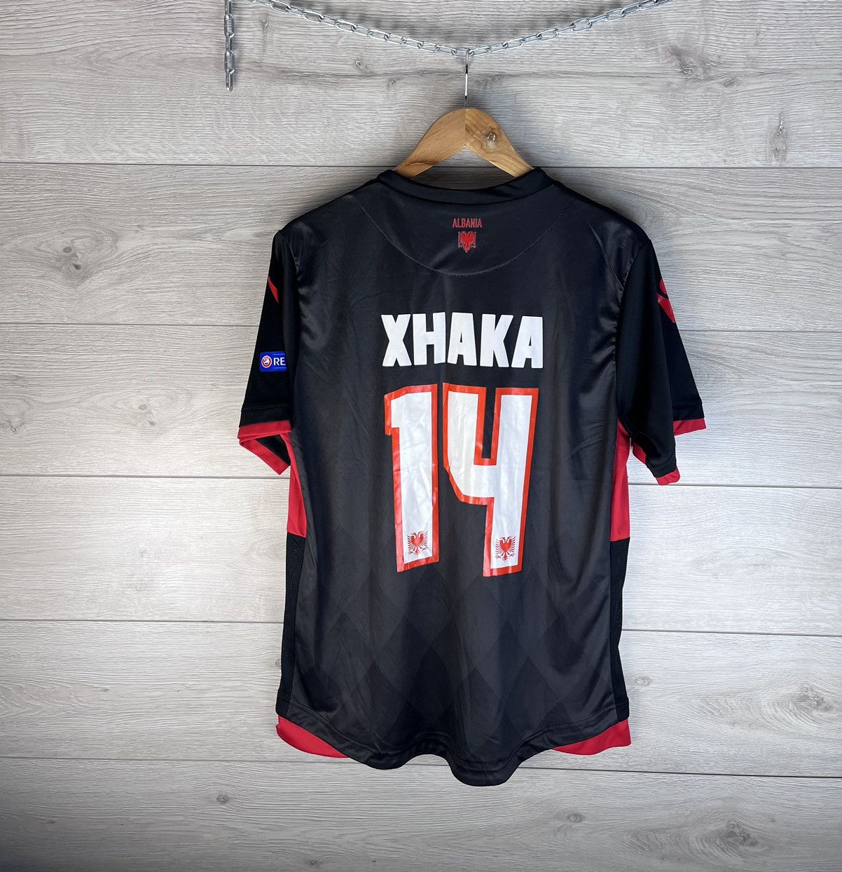 Macron Men’s soccer jersey macron Albania 🇦🇱 #14 Xhaka size L Size US L / EU 52-54 / 3 - 1 Thumbnail
