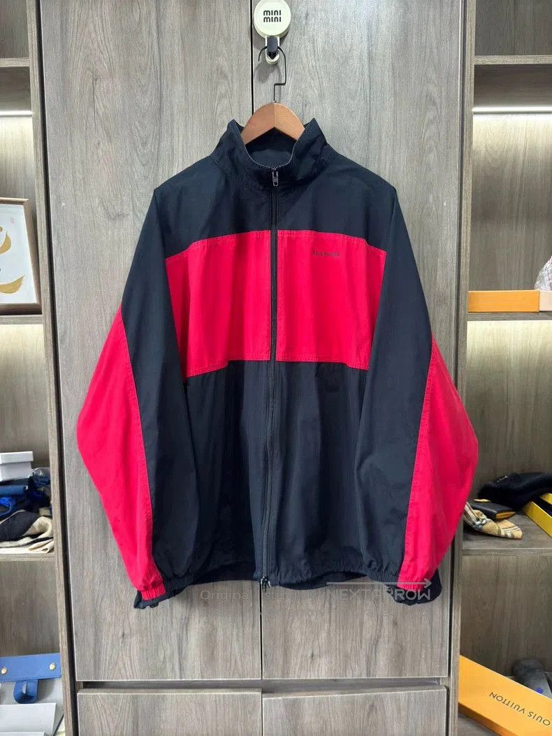 Balenciaga Balenciaga Black Red Embroidered Jacket. Size US M / EU 48-50 / 2 - 2 Thumbnail