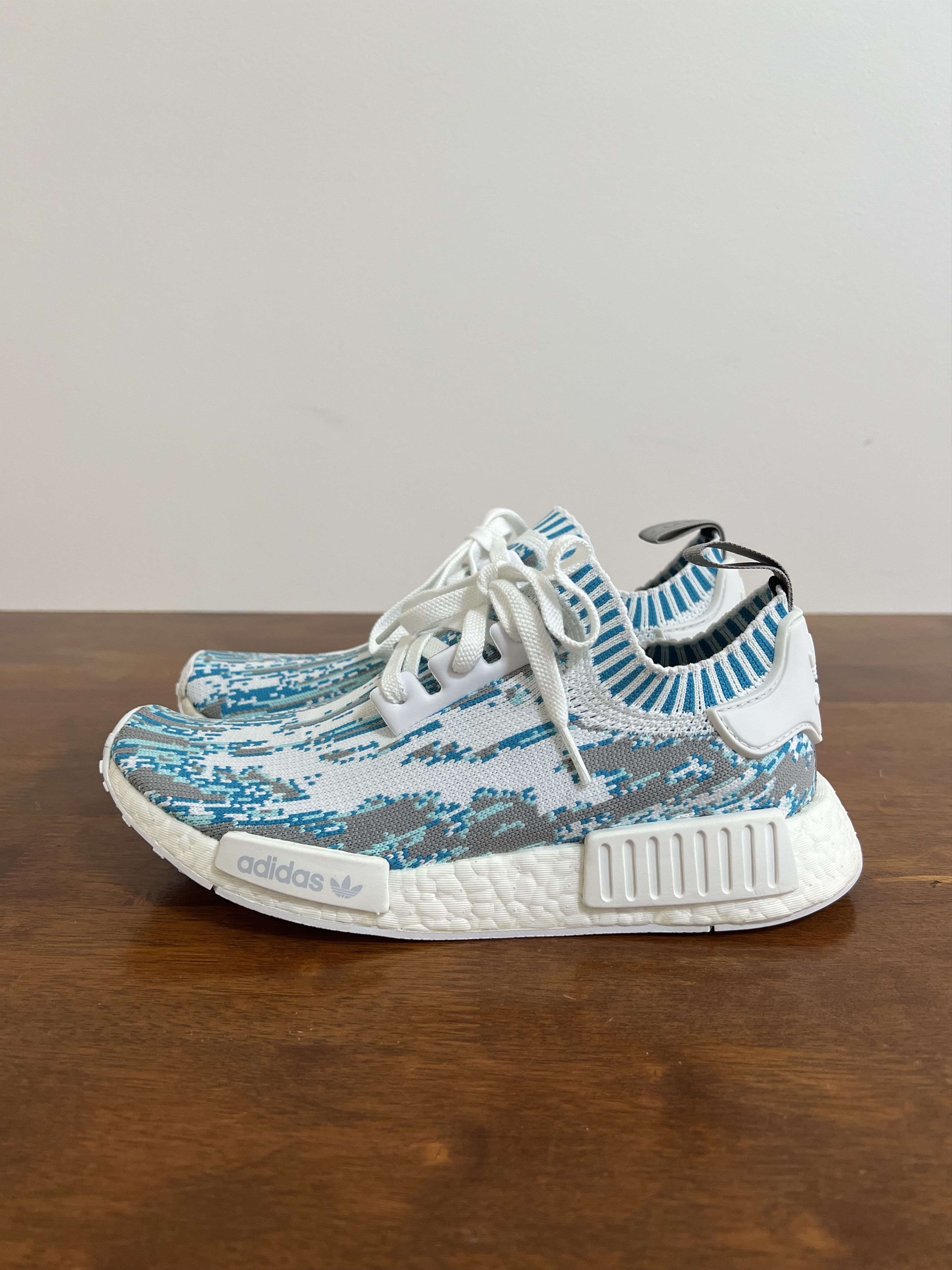 Adidas × Sneakersnstuff 💚 2017 Sneakersnstuff x Adidas NMD R1 Datamosh Clear Aqua Size US 7 / EU 40 - 2 Thumbnail