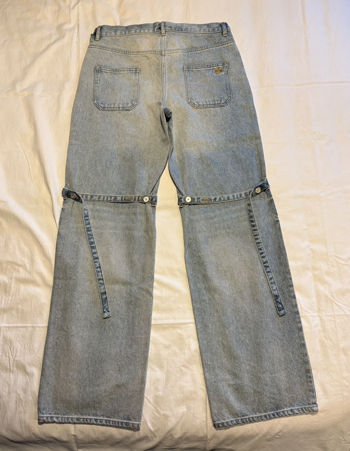 Courreges Courreges bondage details denim pants. Size US 29 - 1 Thumbnail