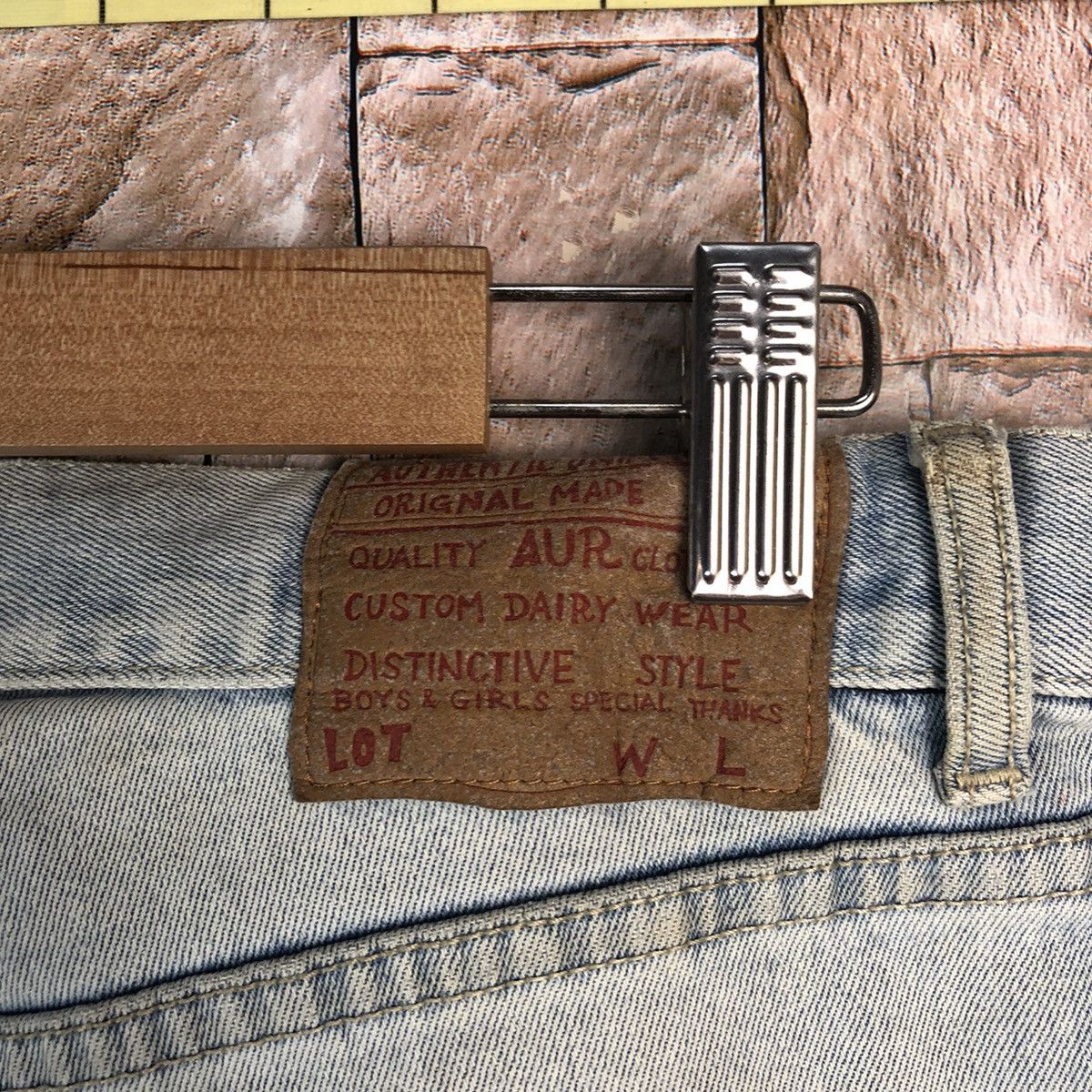 Japanese Brand Style Basic Blue Distressed vintage Denim Pants #A963 Size US 32 / EU 48 - 20 Thumbnail