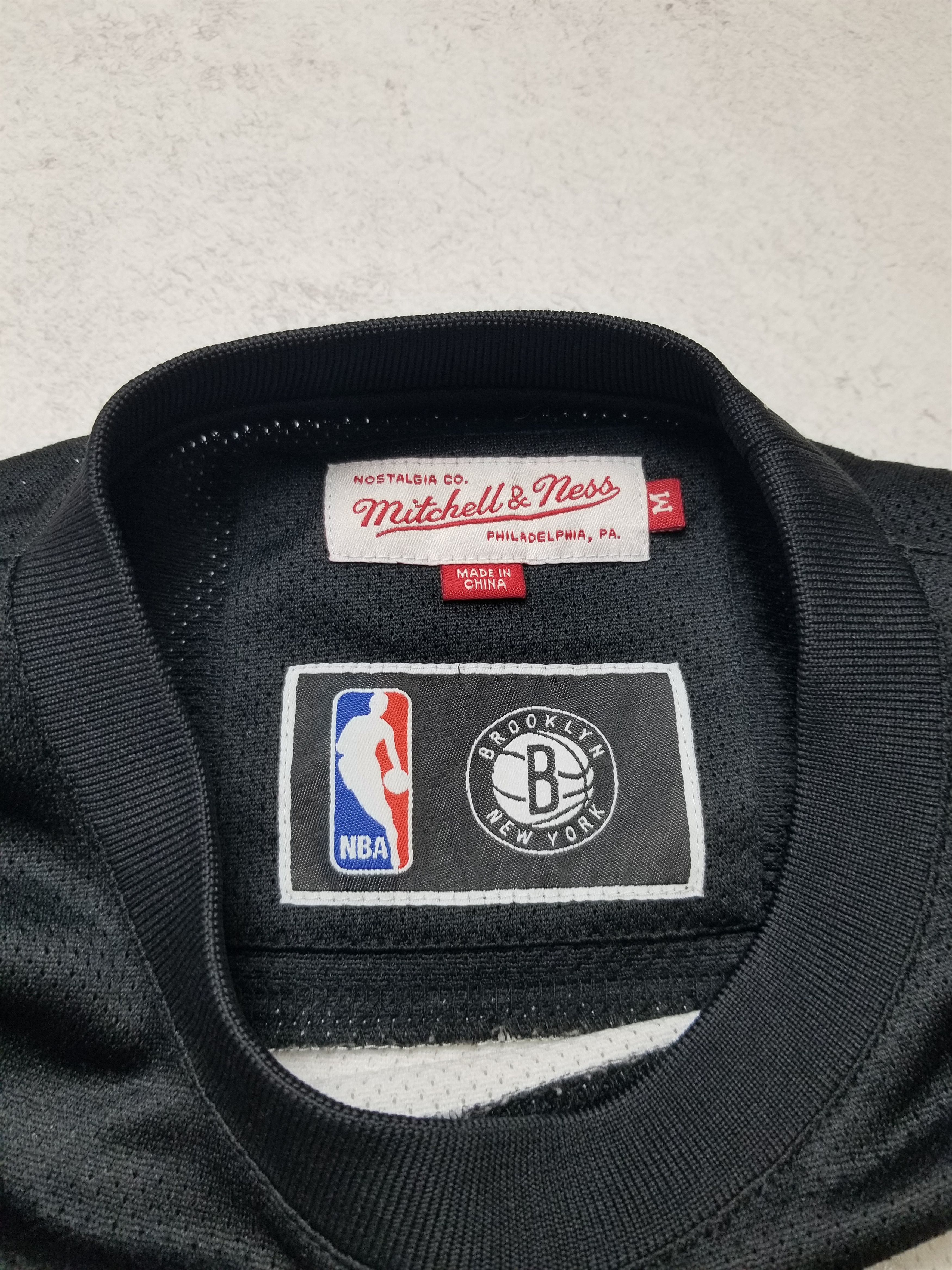 Mitchell & Ness Brooklyn Nets Mesh Longsleeve Hockey Style Jersey Size US M / EU 48-50 / 2 - 14 Thumbnail