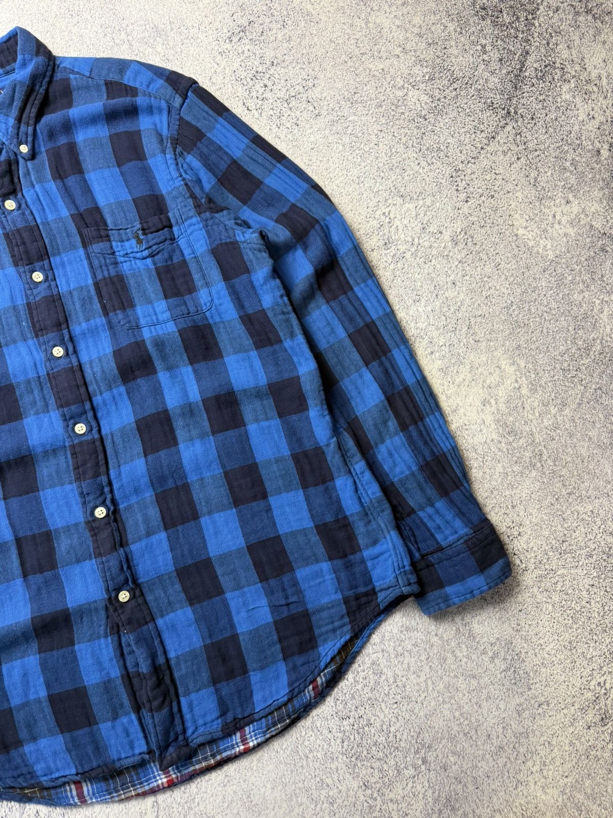 Flannel Vintage RALPH LAUREN Flanel Plaid Shirt USA Size US L / EU 52-54 / 3 - 10 Thumbnail
