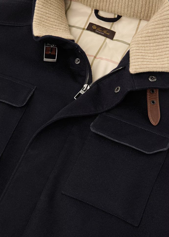 Loro Piana o1w1db10425 FAF9172 Traveller Jacket in Navy Blue Size US XXL / EU 58 / 5 - 3 Thumbnail