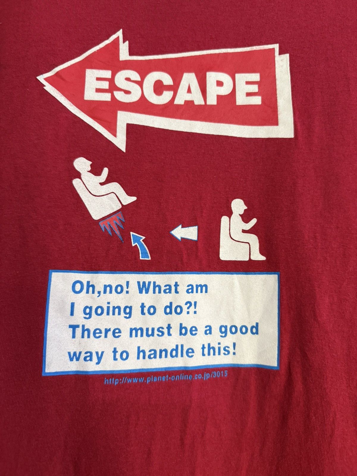 Girl Skateboards Vintage 90s ESCAPE Planet Online Faded Tee Size US L / EU 52-54 / 3 - 3 Thumbnail