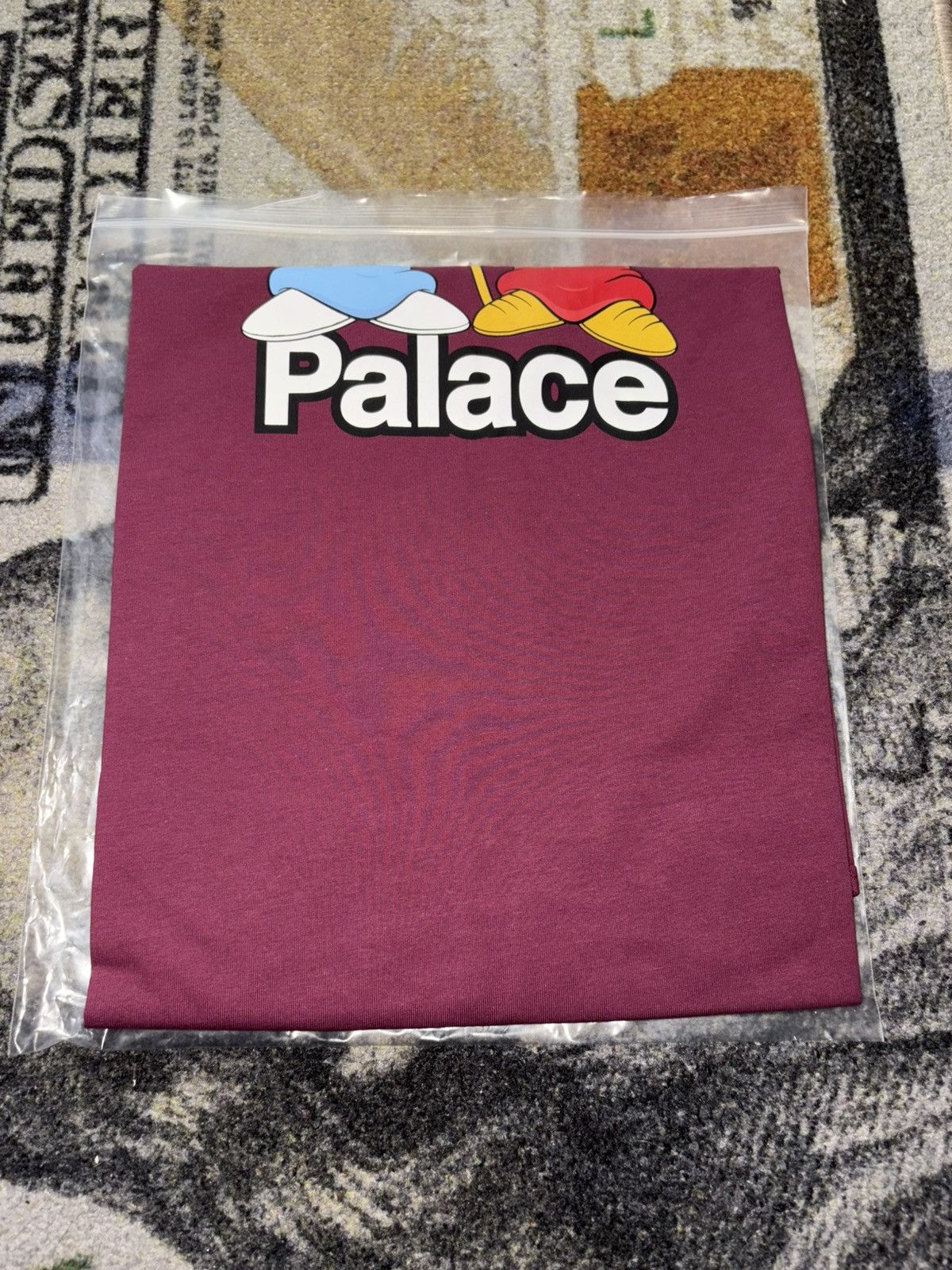 Palace Palace Right and Wrong T-Shirt Bergundy Size US XL / EU 56 / 4 - 3 Thumbnail