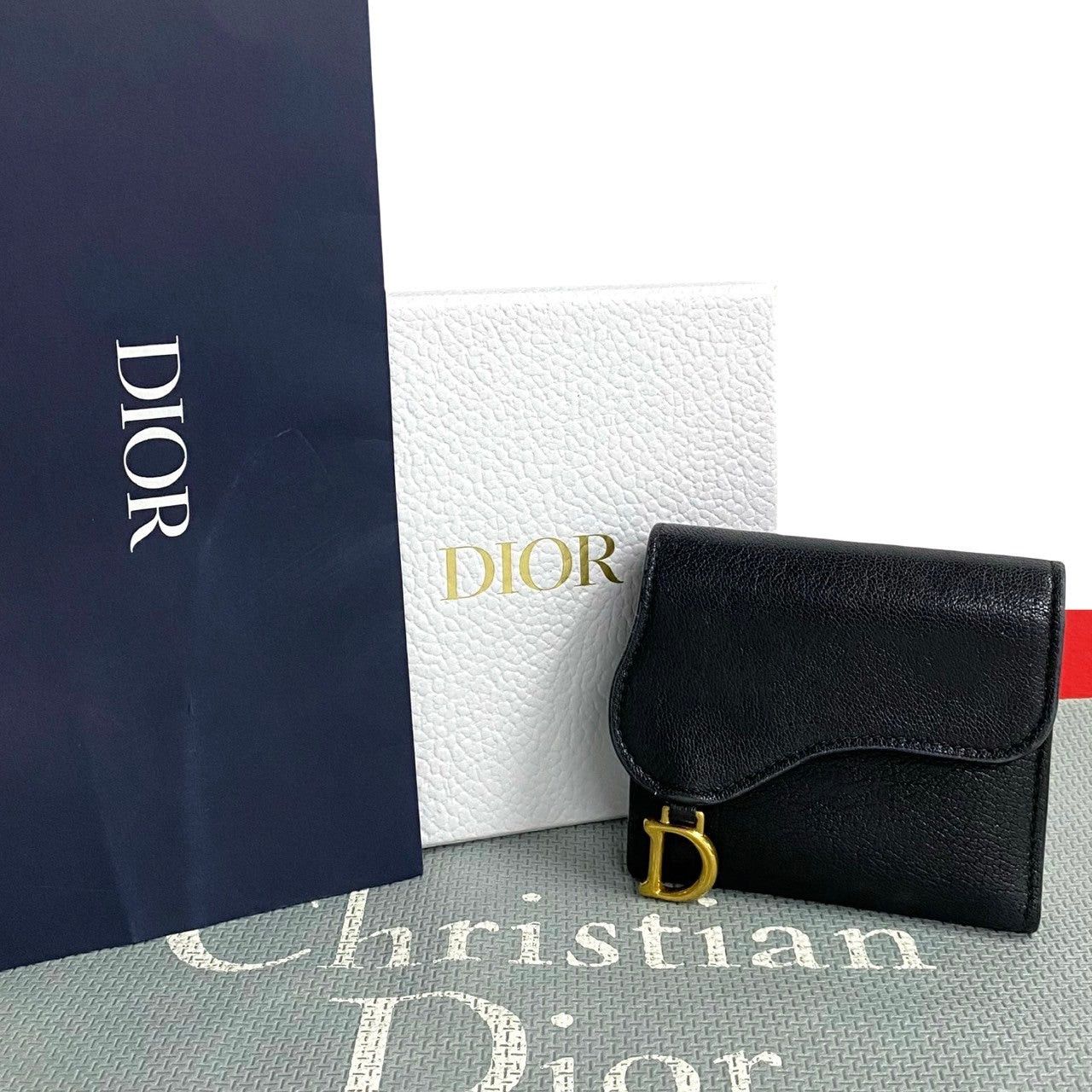 Dior Dior Wallet Black Leather Size ONE SIZE - 1 Thumbnail
