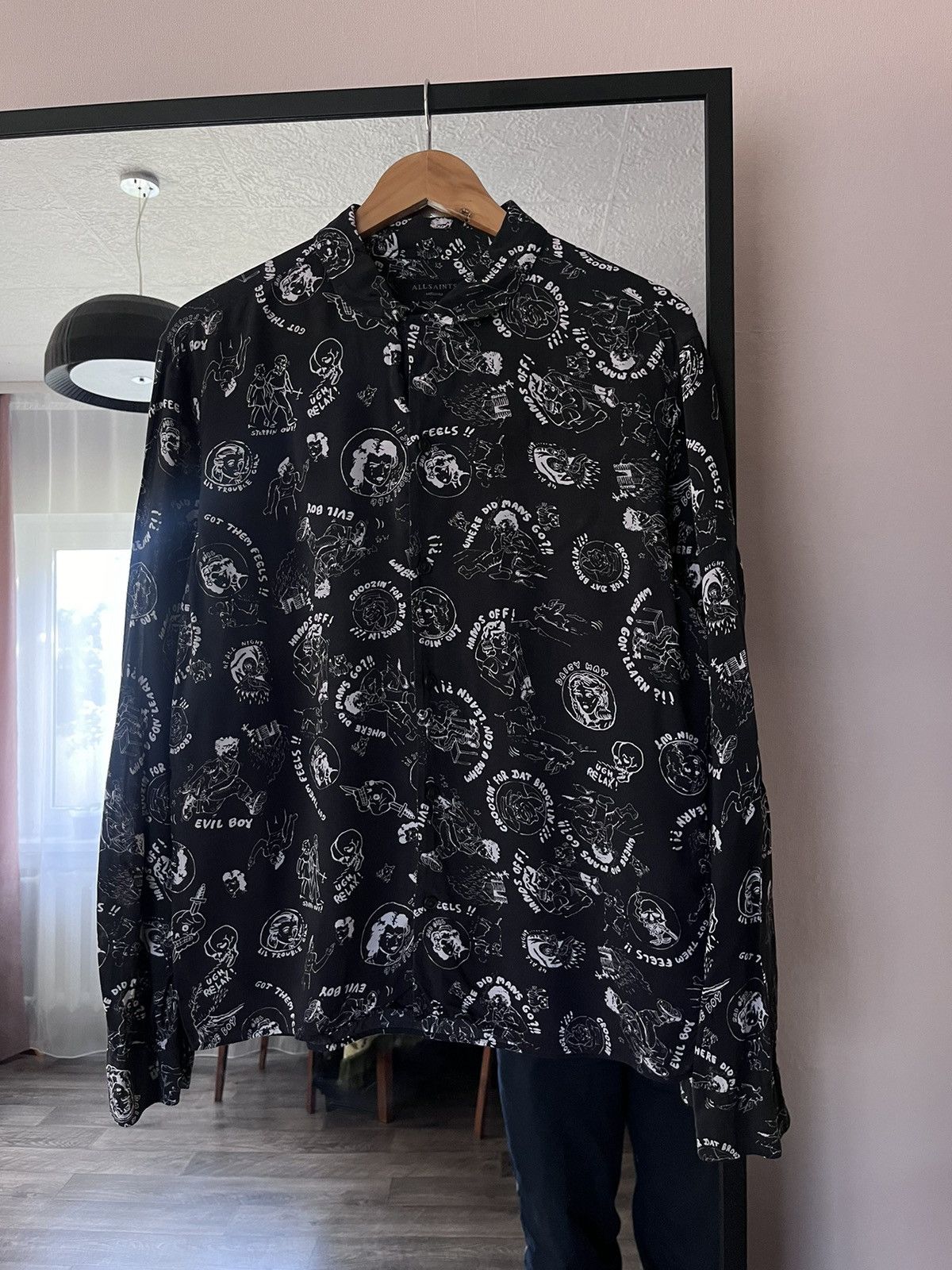 Allsaints Allsaints Printed Shirt Long Sleeve Size US M / EU 48-50 / 2 - 2 Thumbnail
