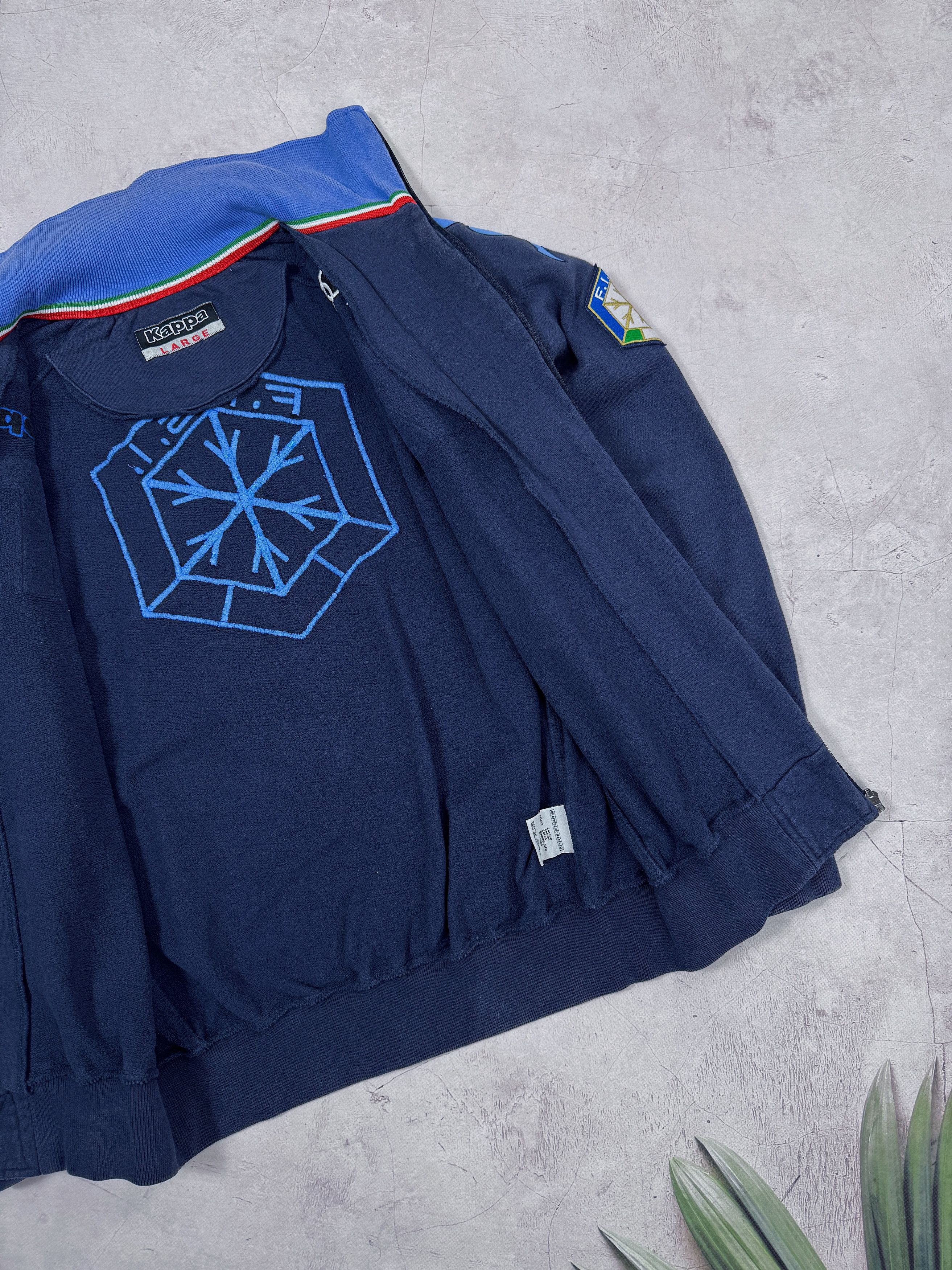 Kappa F.I.S.I. Italy Olympic Ski Team Track Jacket by Kappa Size US L / EU 52-54 / 3 - 11 Thumbnail