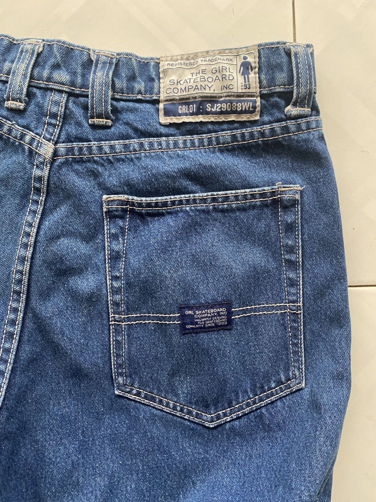 Girl Skateboards Vintage Girl Skateboards Distressed Baggy Jeans Size US 32 / EU 48 - 7 Thumbnail