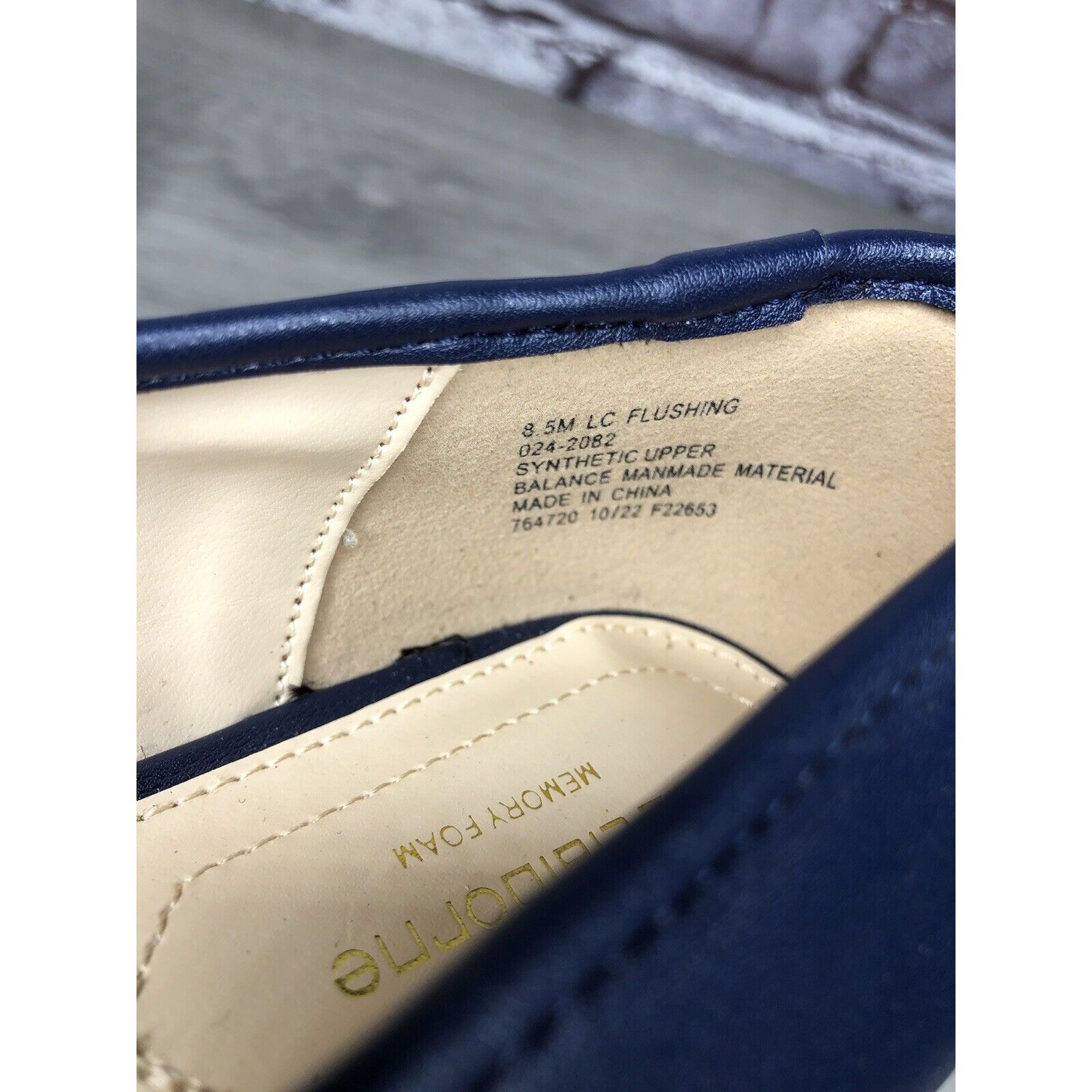 Liz Claiborne Liz Claiborne Memory Foam Navy Blue Leather Ballet Flats Wom Size US 8.5 / IT 38.5 - 8 Thumbnail