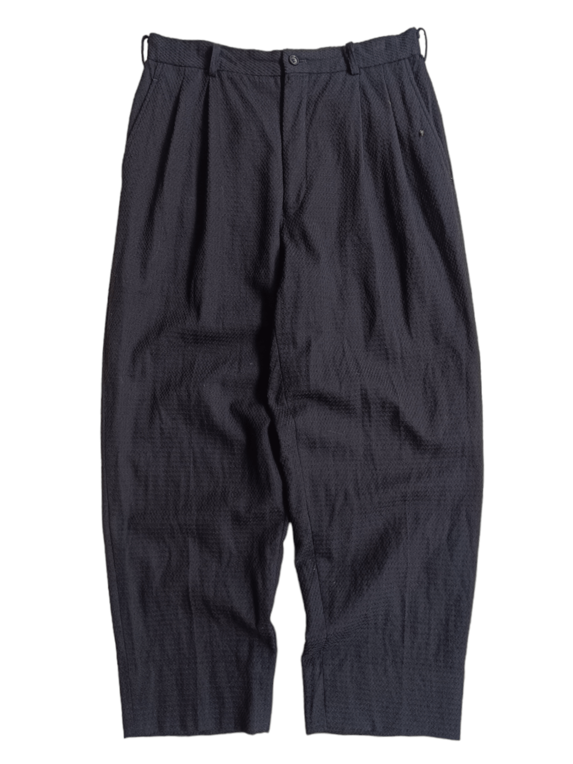 image of Aw98 Comme Des Garcons Homme Wool Trouser in Black, Men's (Size 31)