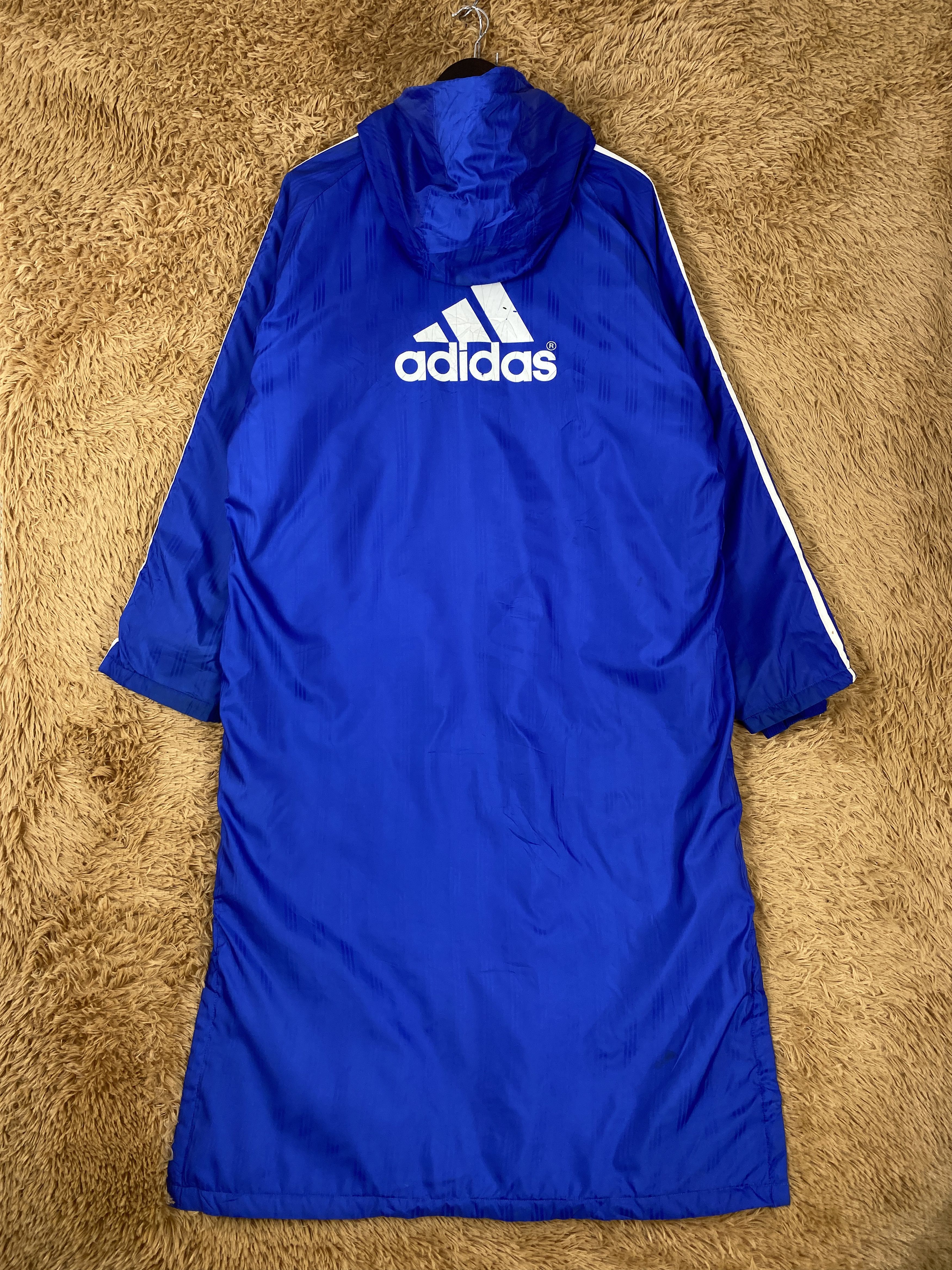 Adidas Vintage Adidas Hoodie Sherpa Lining Long Jacket J2177 Size US L / EU 52-54 / 3 - 6 Thumbnail