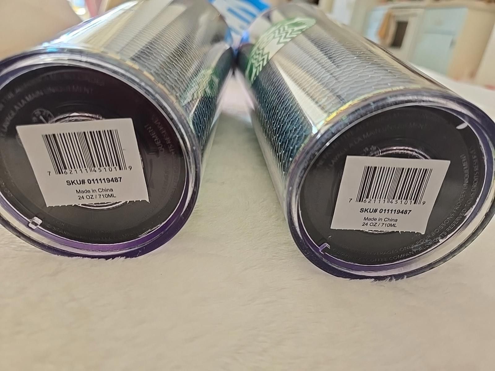 Other 2 Starbucks Iridescent Sequin Cold Cup Tumblers 24 oz. Size ONE SIZE - 4 Thumbnail