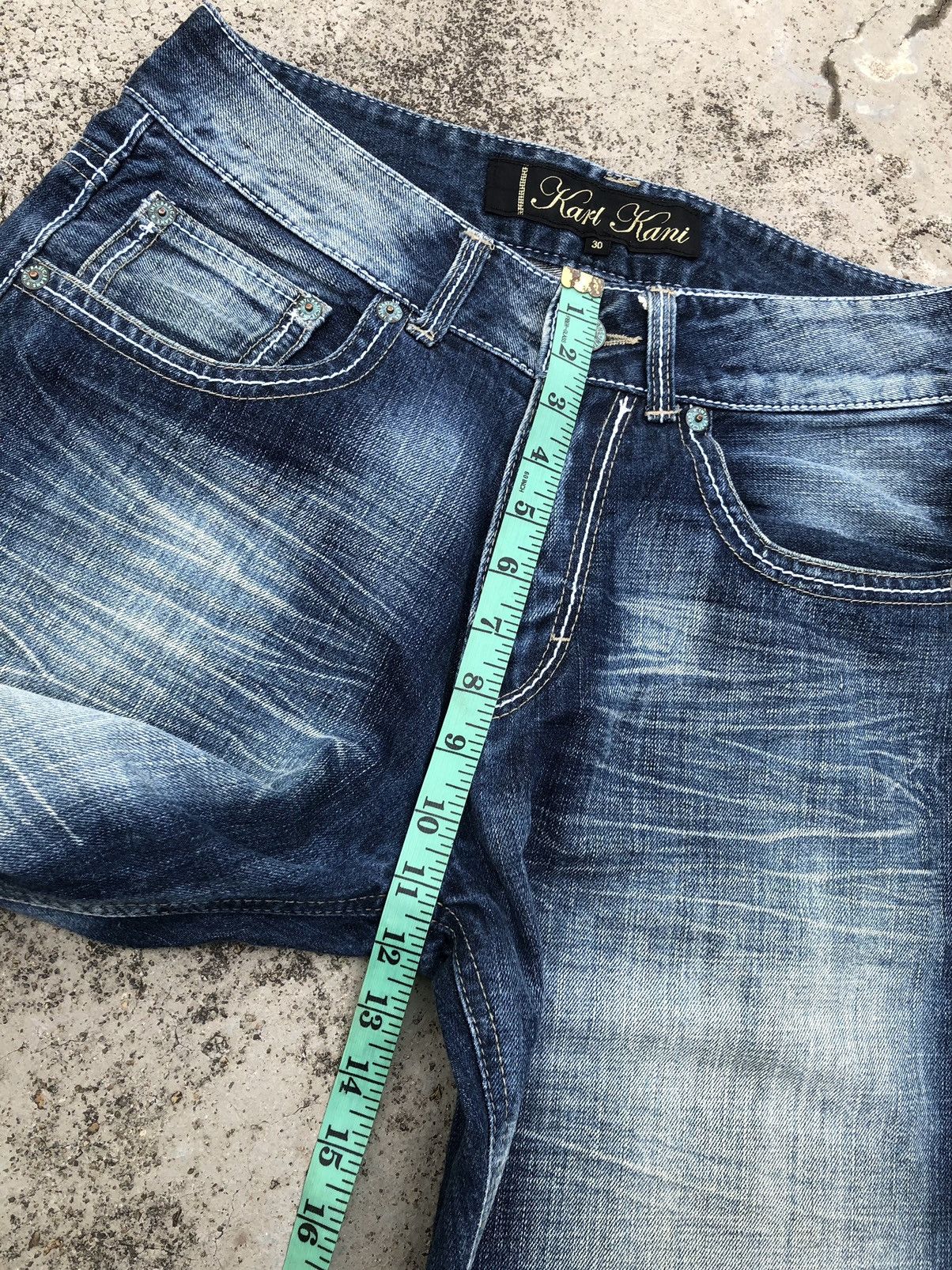 Karl Kani WIDE LEG KARL KANI WASHED BLUE JEANS Size US 31 - 7 Thumbnail