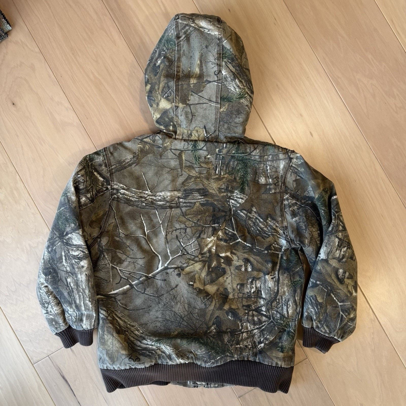 Carhartt Vintage Carhartt Jacket Youth Medium Green Camouflage Size US M / EU 48-50 / 2 - 8 Thumbnail