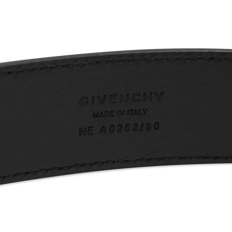 Givenchy o1gr1nt0125 Size: 90 / Double Squared Buckles Belt in Black Size 34 - 4 Thumbnail