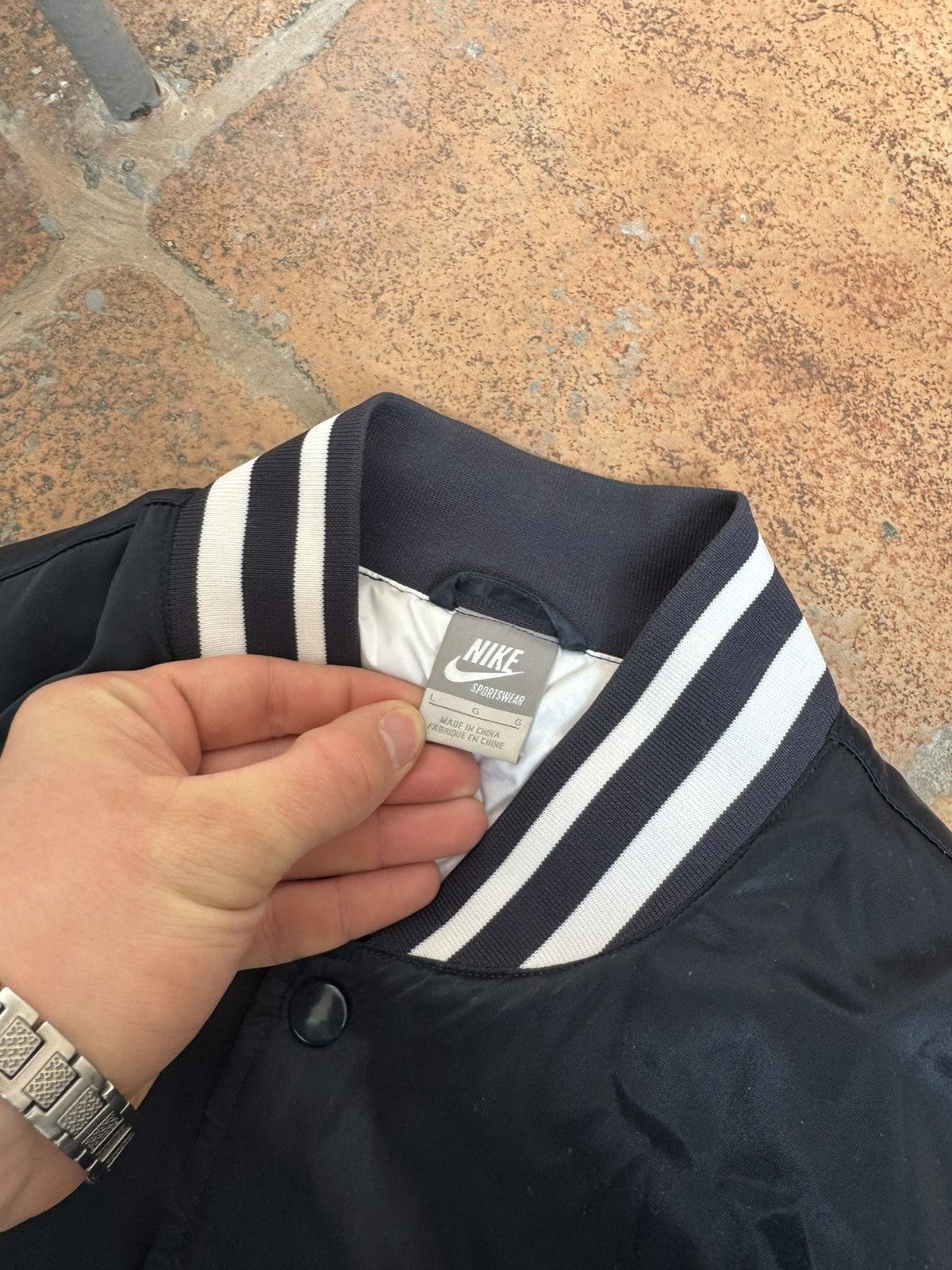 Nike Nike Sportswear Varsity Bomber Jacket Y2K 00ss Size US L / EU 52-54 / 3 - 5 Thumbnail