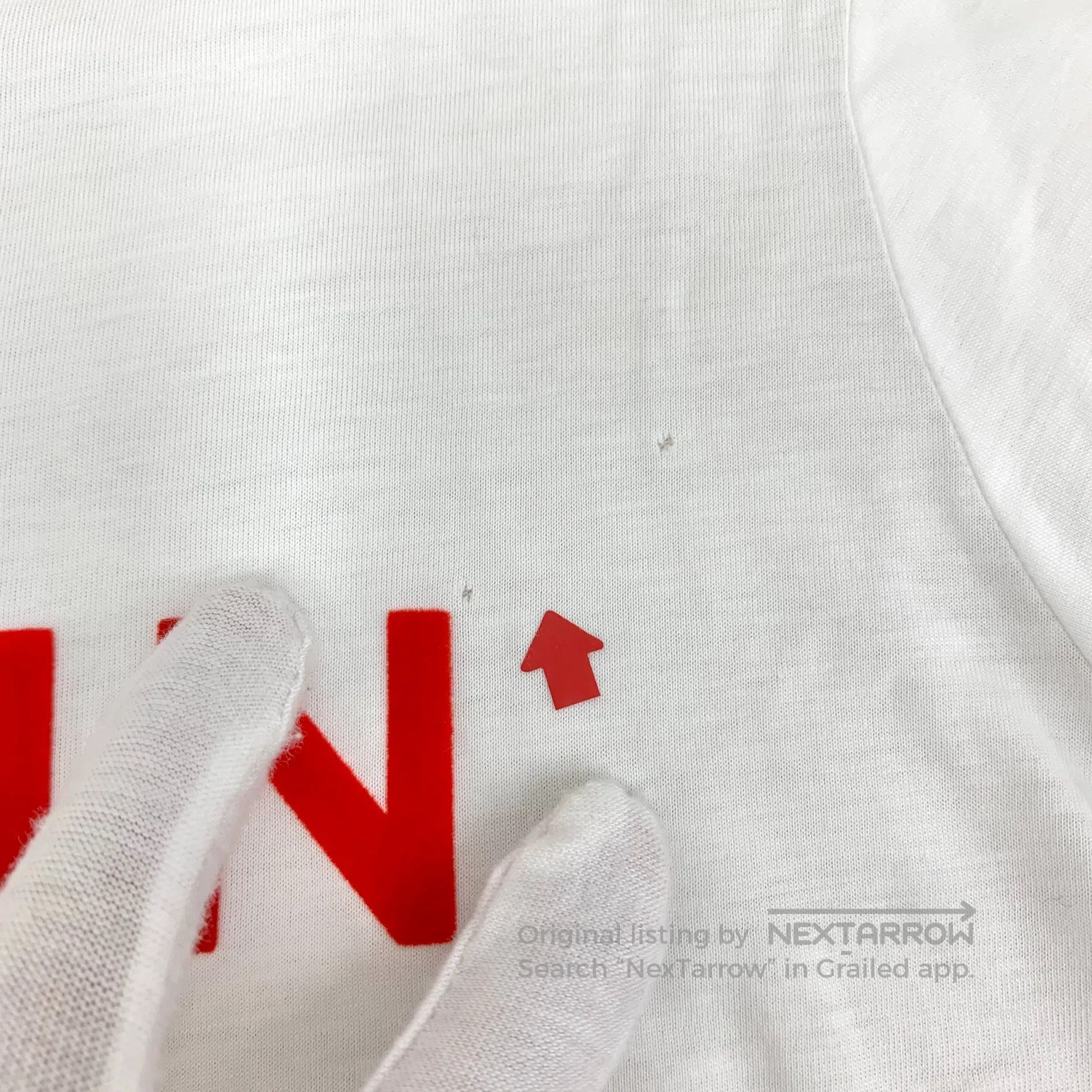 Balenciaga Balenciaga White Logo Letter Printed Cotton Crewneck Short Size US M / EU 48-50 / 2 - 9 Thumbnail
